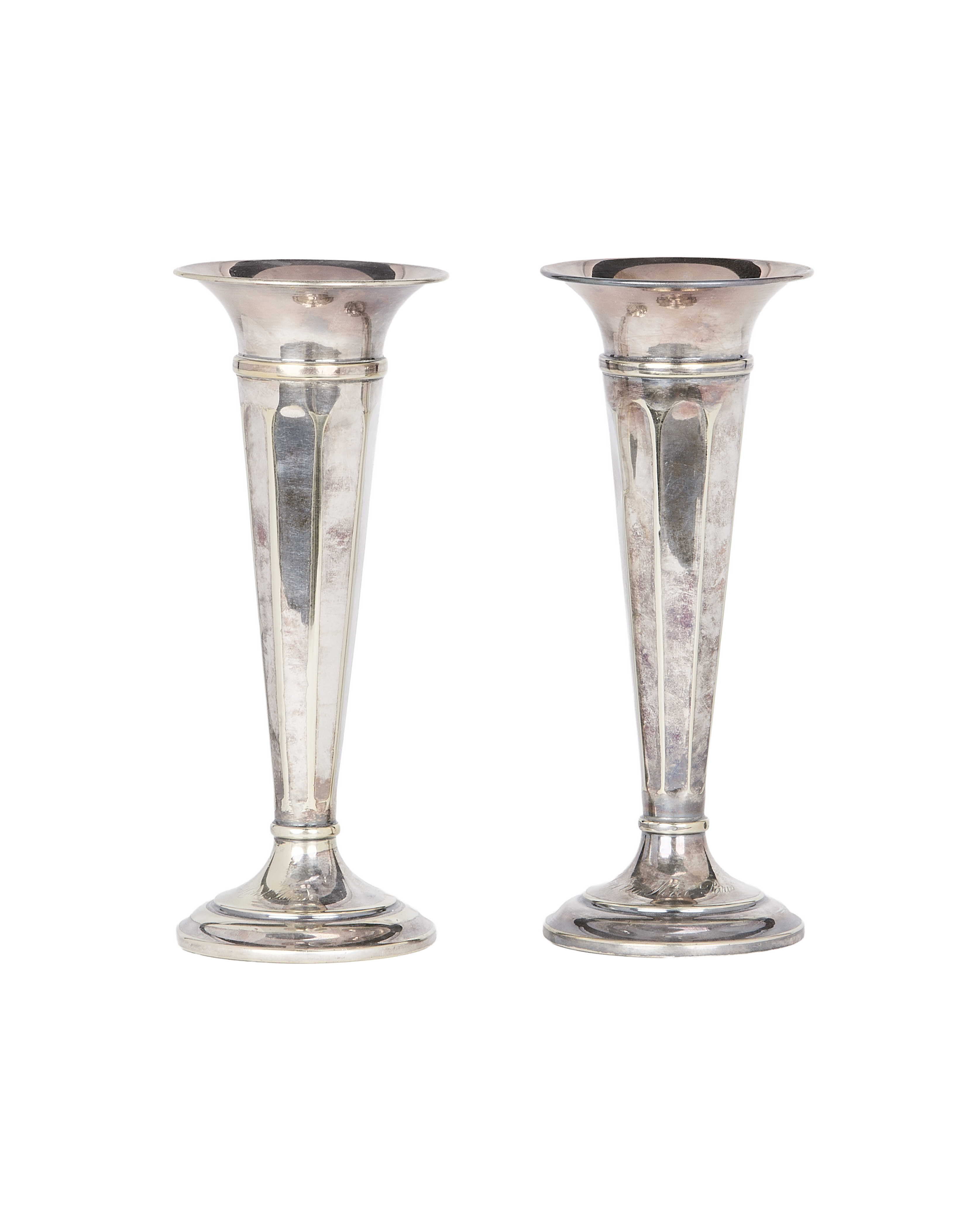 Olive Ateliers - Silver Plated Bud Vase - Set of 2