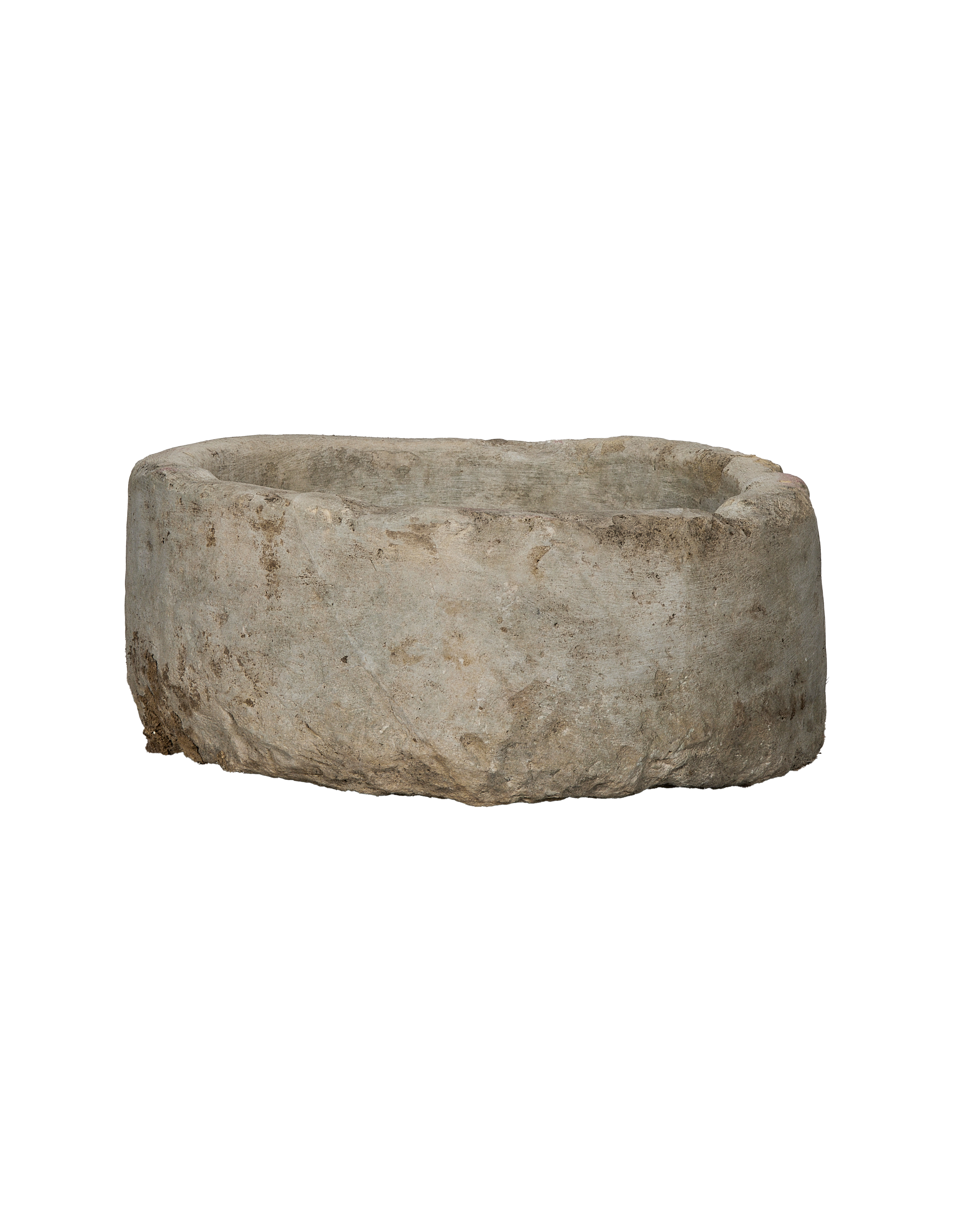 Olive Ateliers - Limestone Trough - Round
