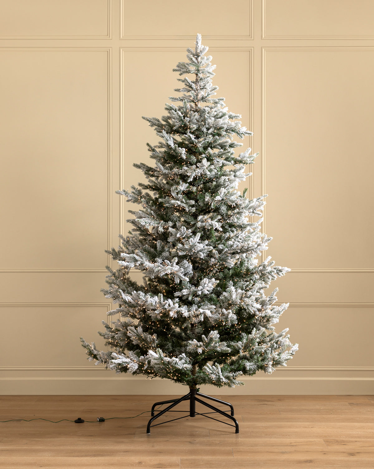McGee & Co - 9' Snowy Grandis Fir Pre - Lit Faux Tree
