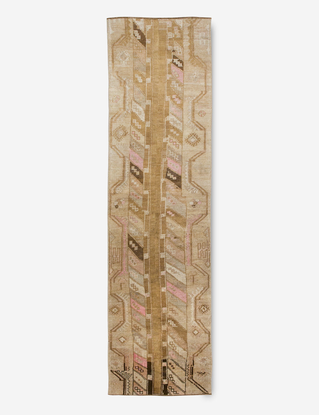Lulu and Georgia - Vintage Turkish Hand - Knotted Wool Runner Rug No. 209, 2'6" x 9'8"