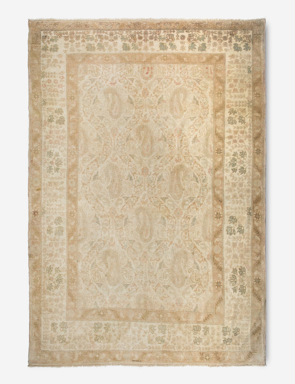 Lulu and Georgia - Vintage Turkish Hand - Knotted Wool Rug No. 371, 5'1" x 7'5"
