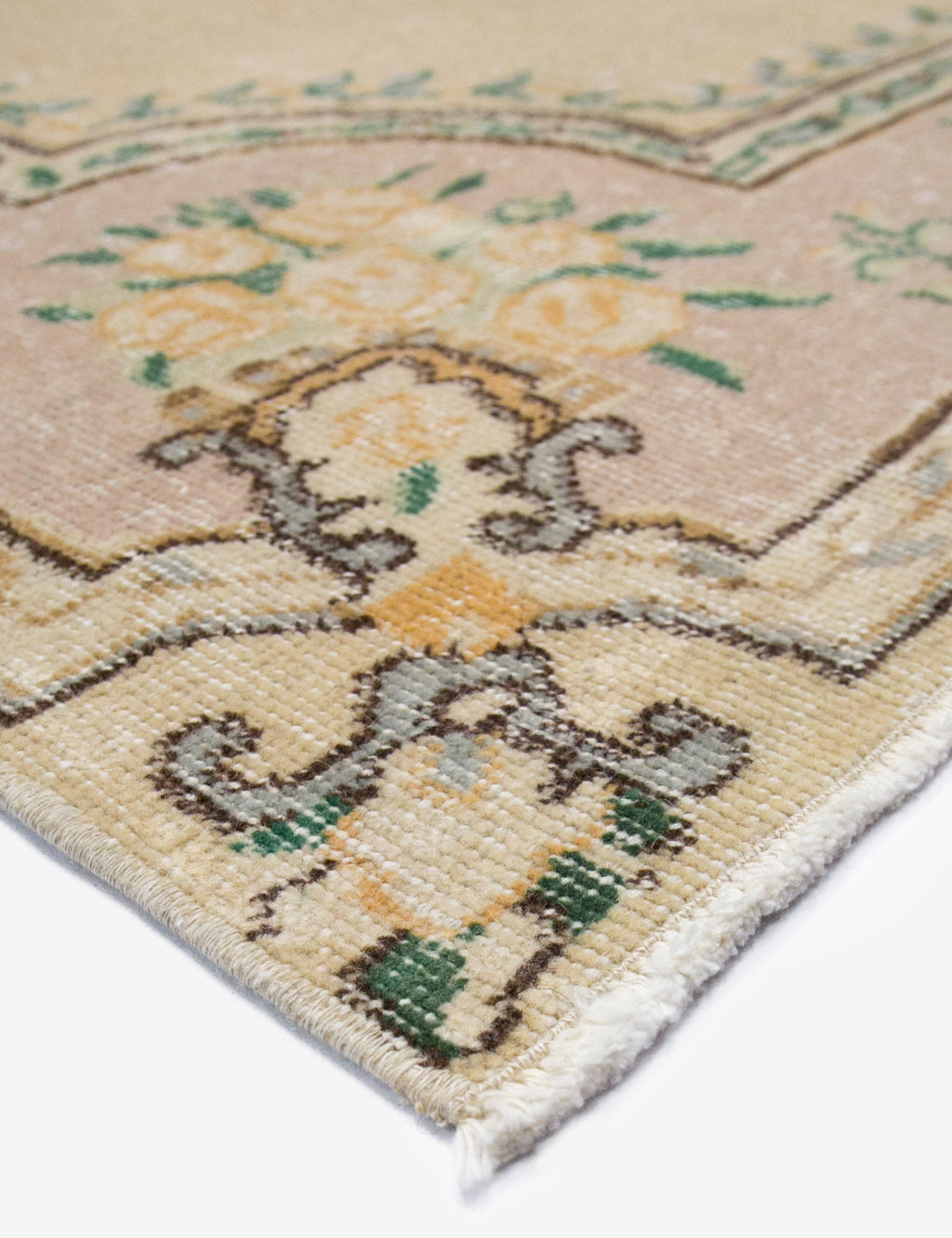 Lulu and Georgia - Vintage Turkish Hand - Knotted Wool Rug No. 379, 6'3" x 9'9"