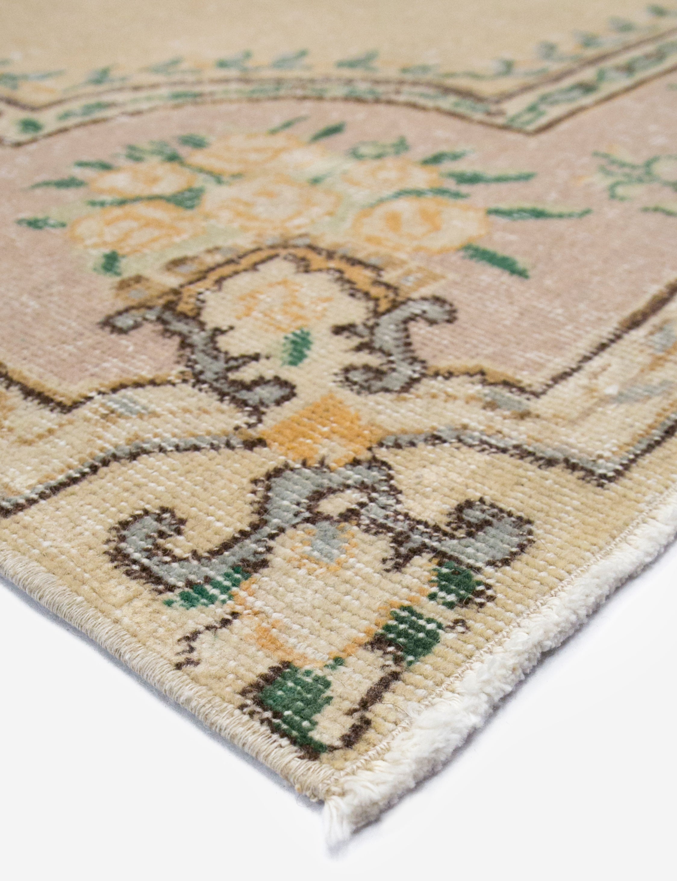 Lulu and Georgia - Vintage Turkish Hand - Knotted Wool Rug No. 379, 6'3" x 9'9"
