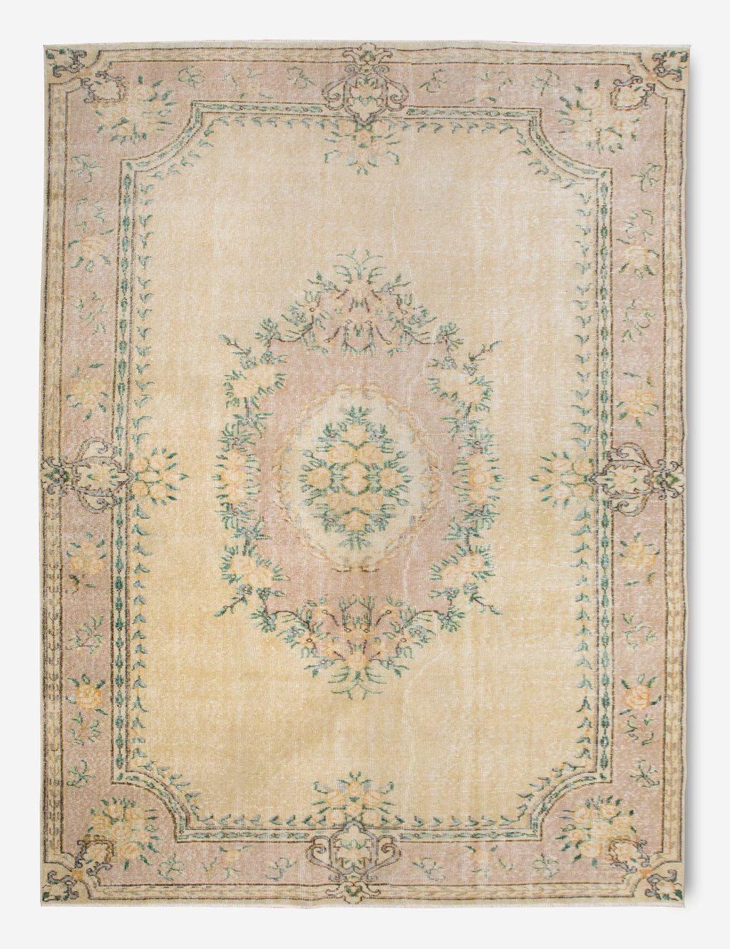 Lulu and Georgia - Vintage Turkish Hand - Knotted Wool Rug No. 379, 6'3" x 9'9"