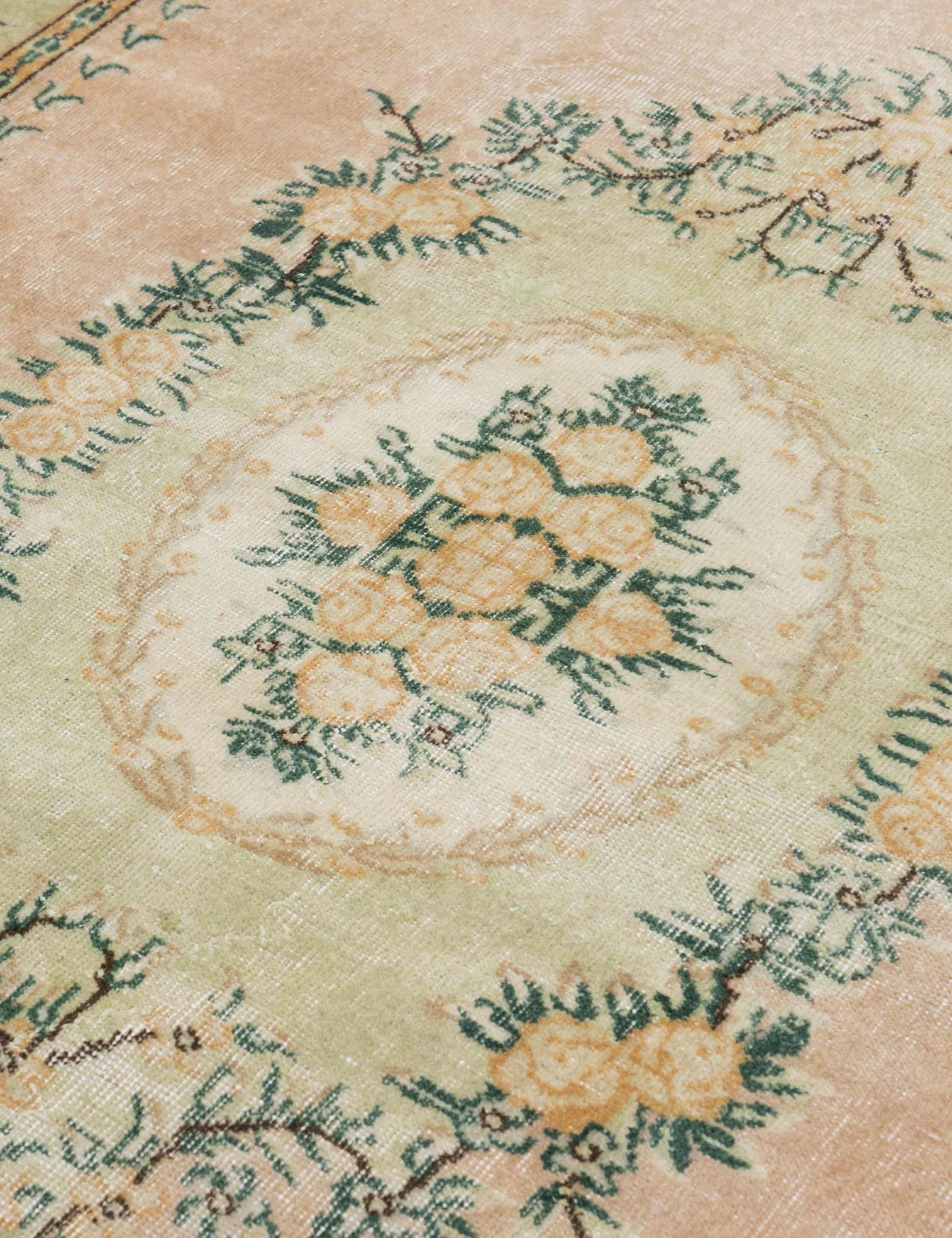 Lulu and Georgia - Vintage Turkish Hand - Knotted Wool Rug No. 384, 6'8" x 9'11"
