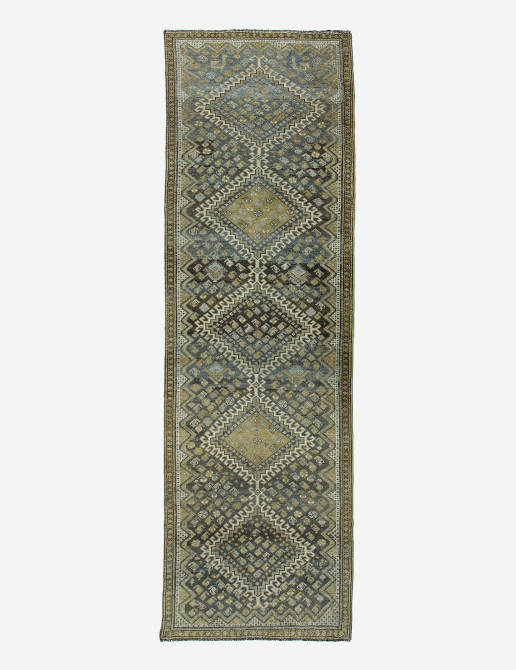 Lulu and Georgia - Vintage Turkish Hand - Knotted Wool Runner Rug No. 206, 2'12" x 8'8"