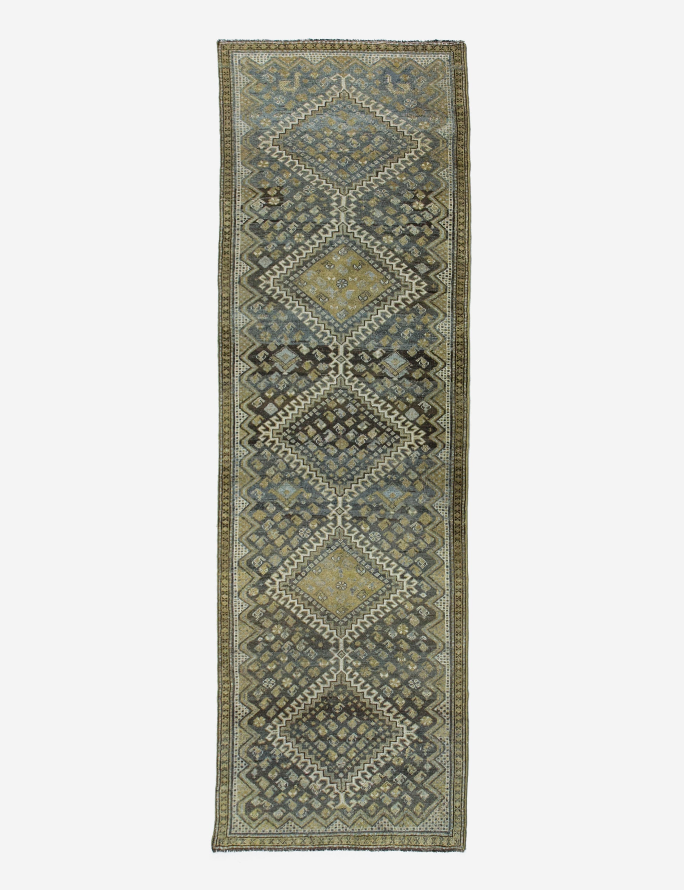 Lulu and Georgia - Vintage Turkish Hand - Knotted Wool Runner Rug No. 206, 2'12" x 8'8"