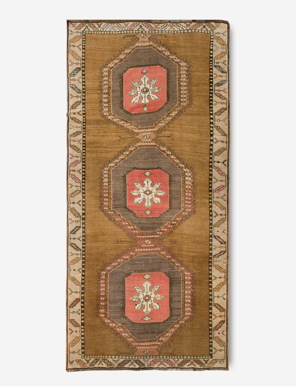 Lulu and Georgia - Vintage Turkish Hand - Knotted Wool Rug No. 374, 5'6" x 12'2"