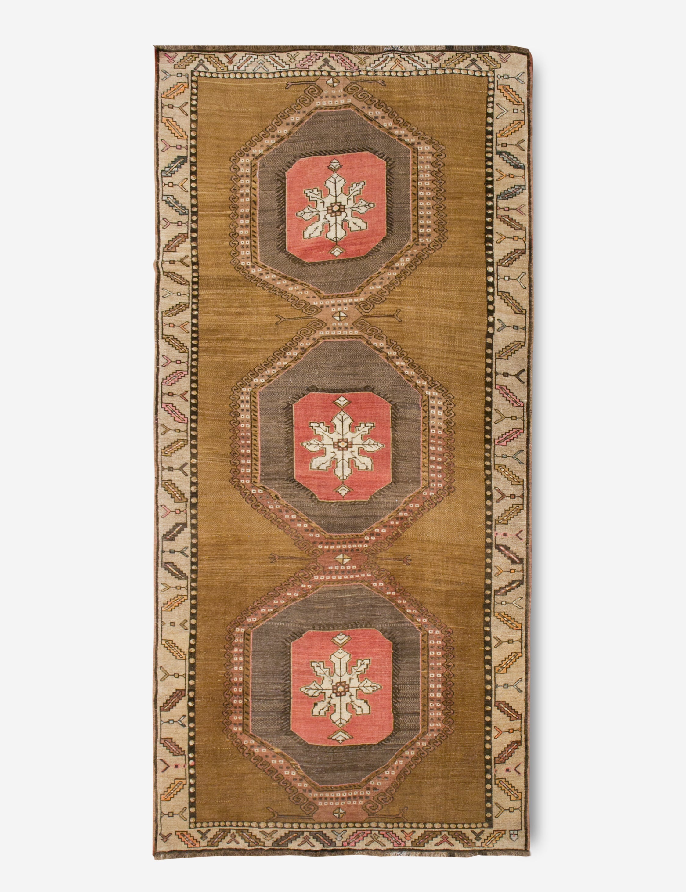Lulu and Georgia - Vintage Turkish Hand - Knotted Wool Rug No. 374, 5'6" x 12'2"