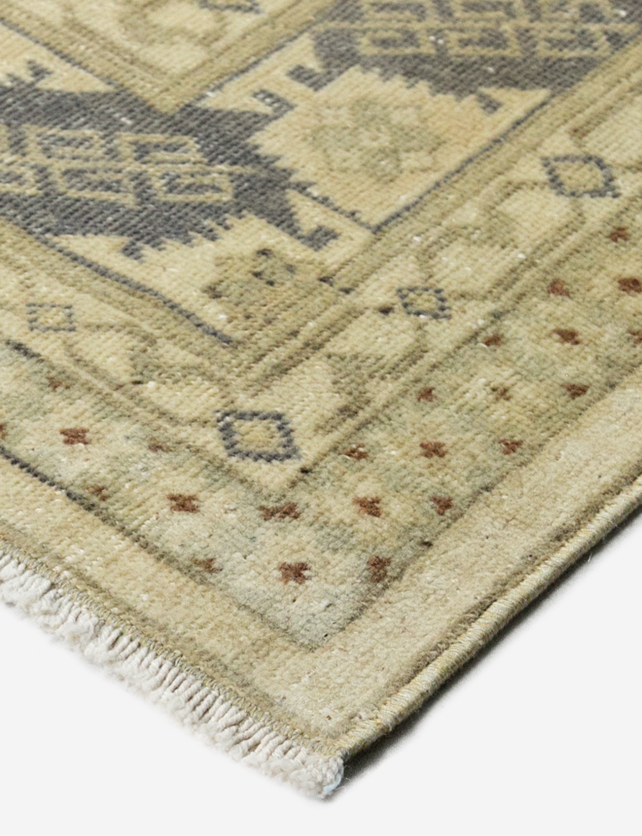 Lulu and Georgia - Vintage Turkish Hand - Knotted Wool Rug No. 382, 6'5" x 9'5"