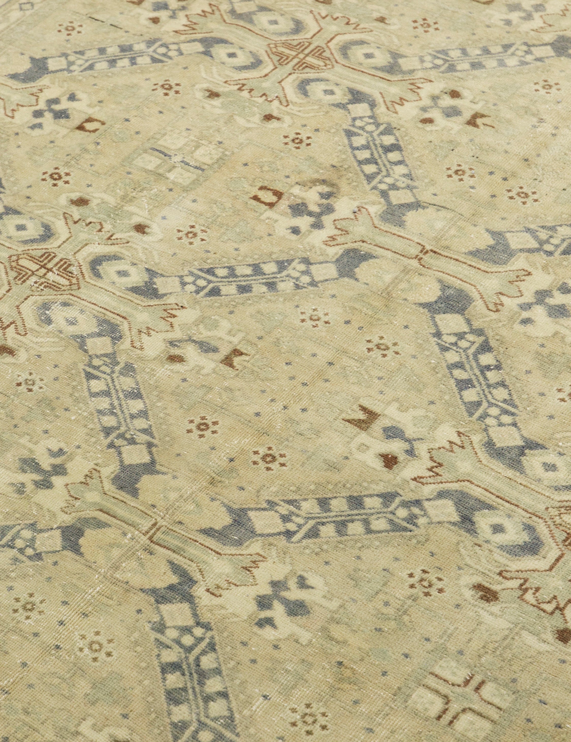 Lulu and Georgia - Vintage Turkish Hand - Knotted Wool Rug No. 382, 6'5" x 9'5"