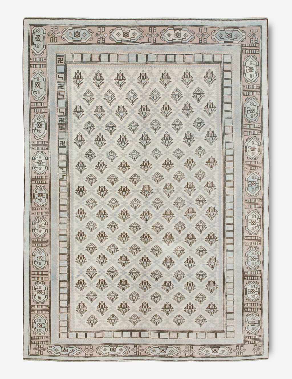 Lulu and Georgia - Vintage Turkish Hand - Knotted Wool Rug No. 372, 5'11" x 8'9"