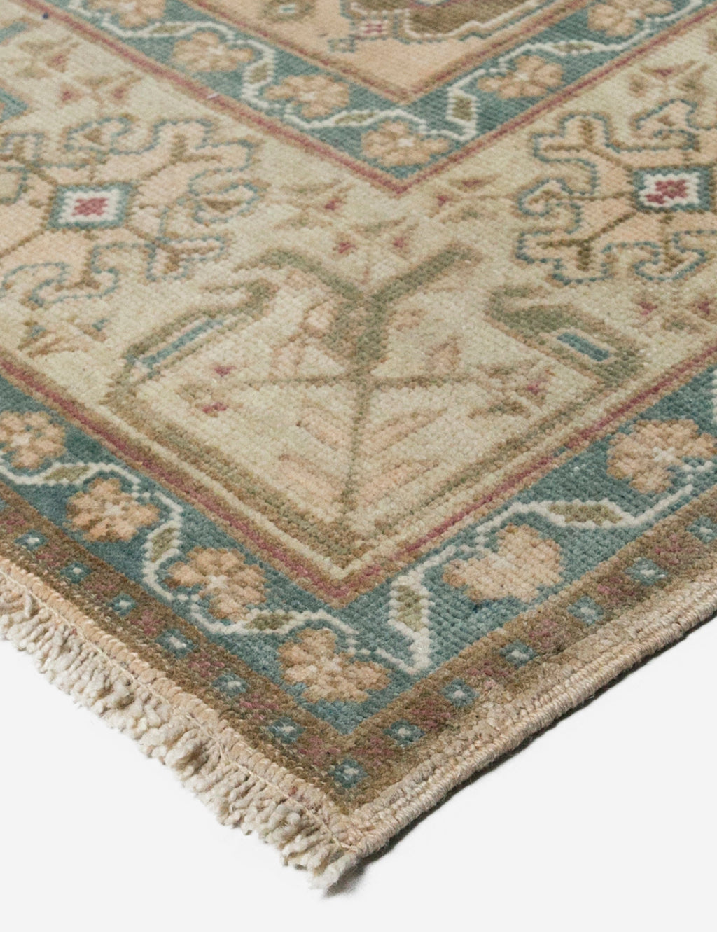 Lulu and Georgia - Vintage Turkish Hand - Knotted Wool Rug No. 383, 6'8" x 10'12"