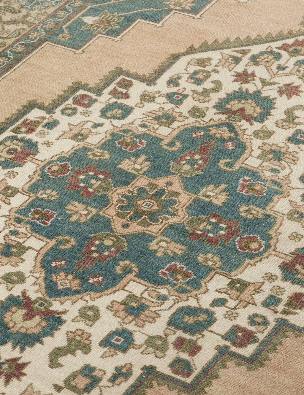 Lulu and Georgia - Vintage Turkish Hand - Knotted Wool Rug No. 383, 6'8" x 10'12"