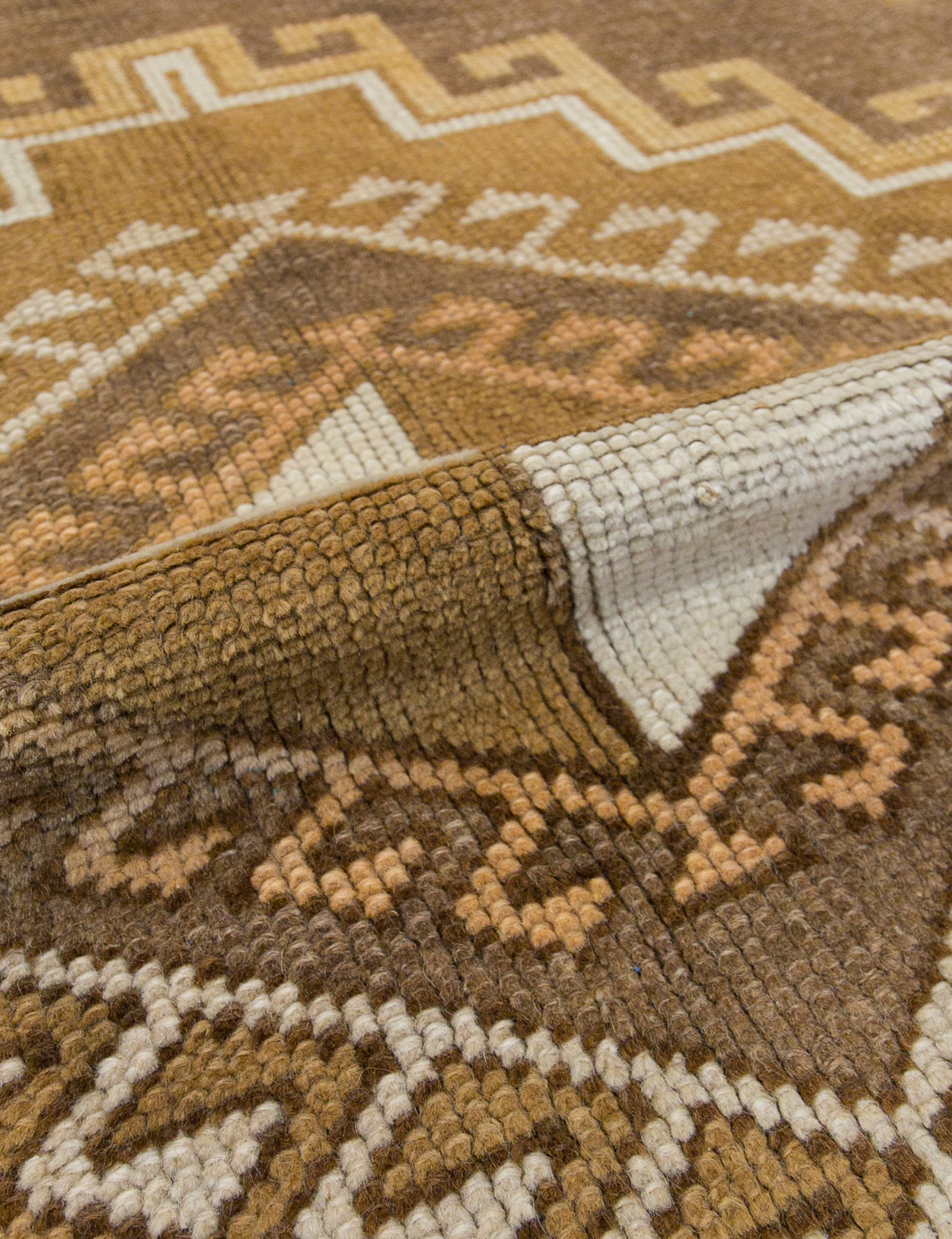 Lulu and Georgia - Vintage Turkish Hand - Knotted Wool Rug No. 385, 7' x 10'10"