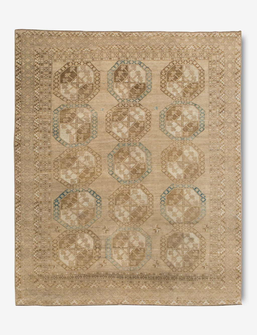 Lulu and Georgia - Vintage Turkish Hand - Knotted Wool Rug No. 393, 7'9" x 9'8"