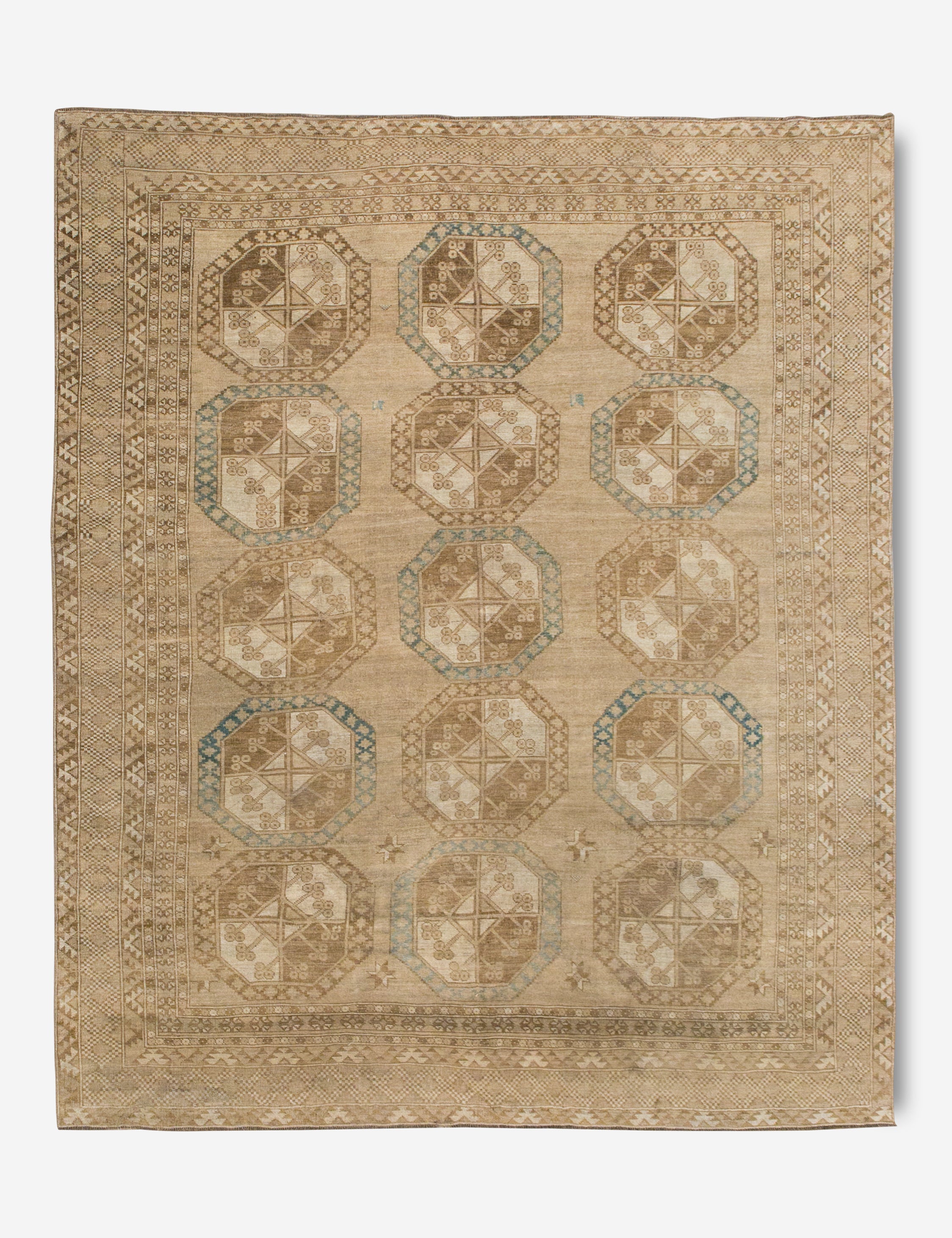 Lulu and Georgia - Vintage Turkish Hand - Knotted Wool Rug No. 393, 7'9" x 9'8"