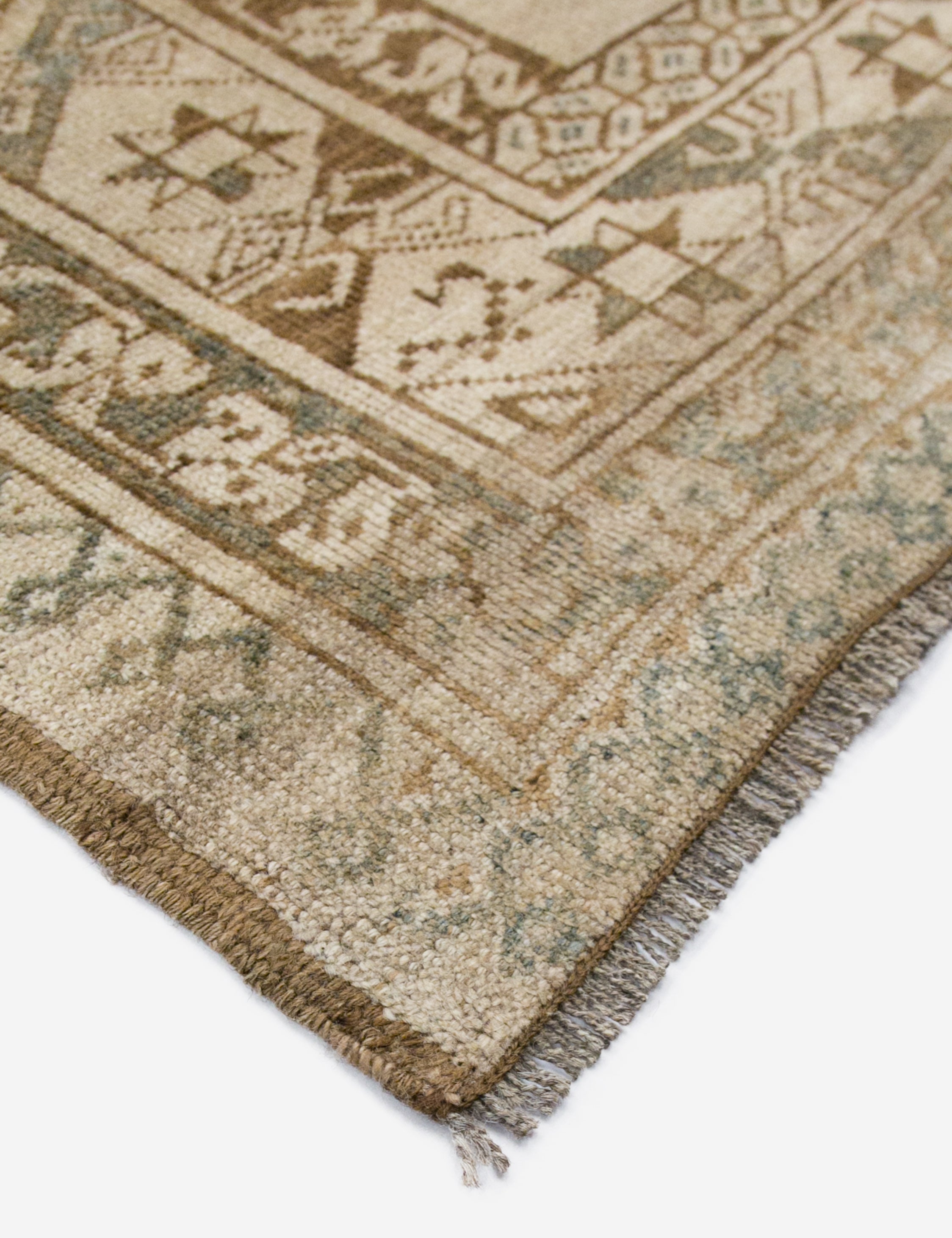 Lulu and Georgia - Vintage Turkish Hand - Knotted Wool Rug No. 388, 7'10" x 10'10"