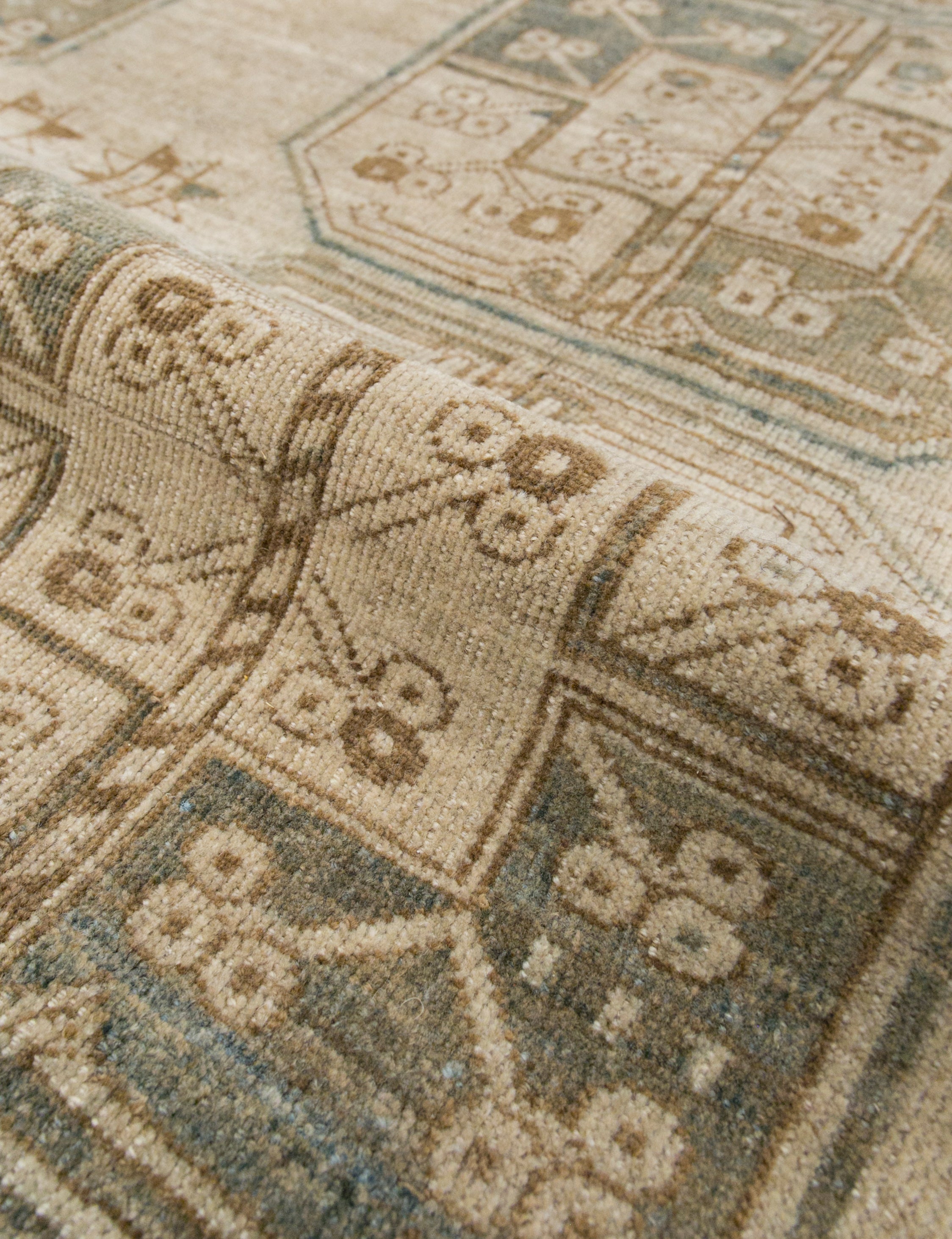 Lulu and Georgia - Vintage Turkish Hand - Knotted Wool Rug No. 388, 7'10" x 10'10"