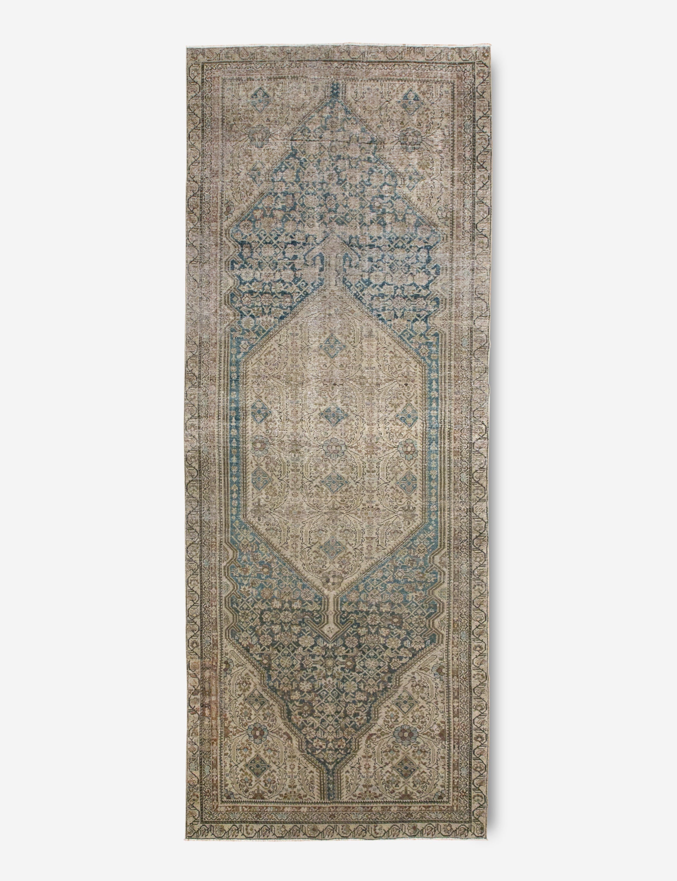 Lulu and Georgia - Vintage Turkish Hand - Knotted Wool Rug No. 373, 5'5" x 14'10"