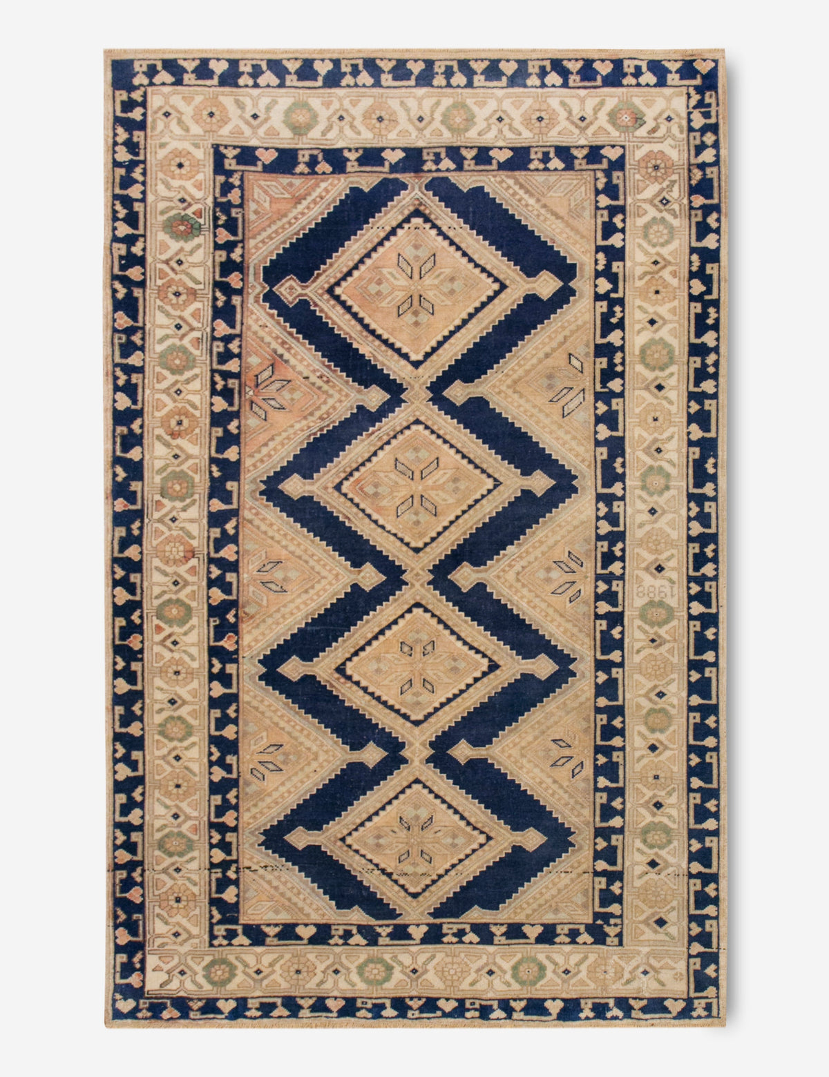 Lulu and Georgia - Vintage Turkish Hand - Knotted Wool Rug No. 405, 4'8" x 7'2"