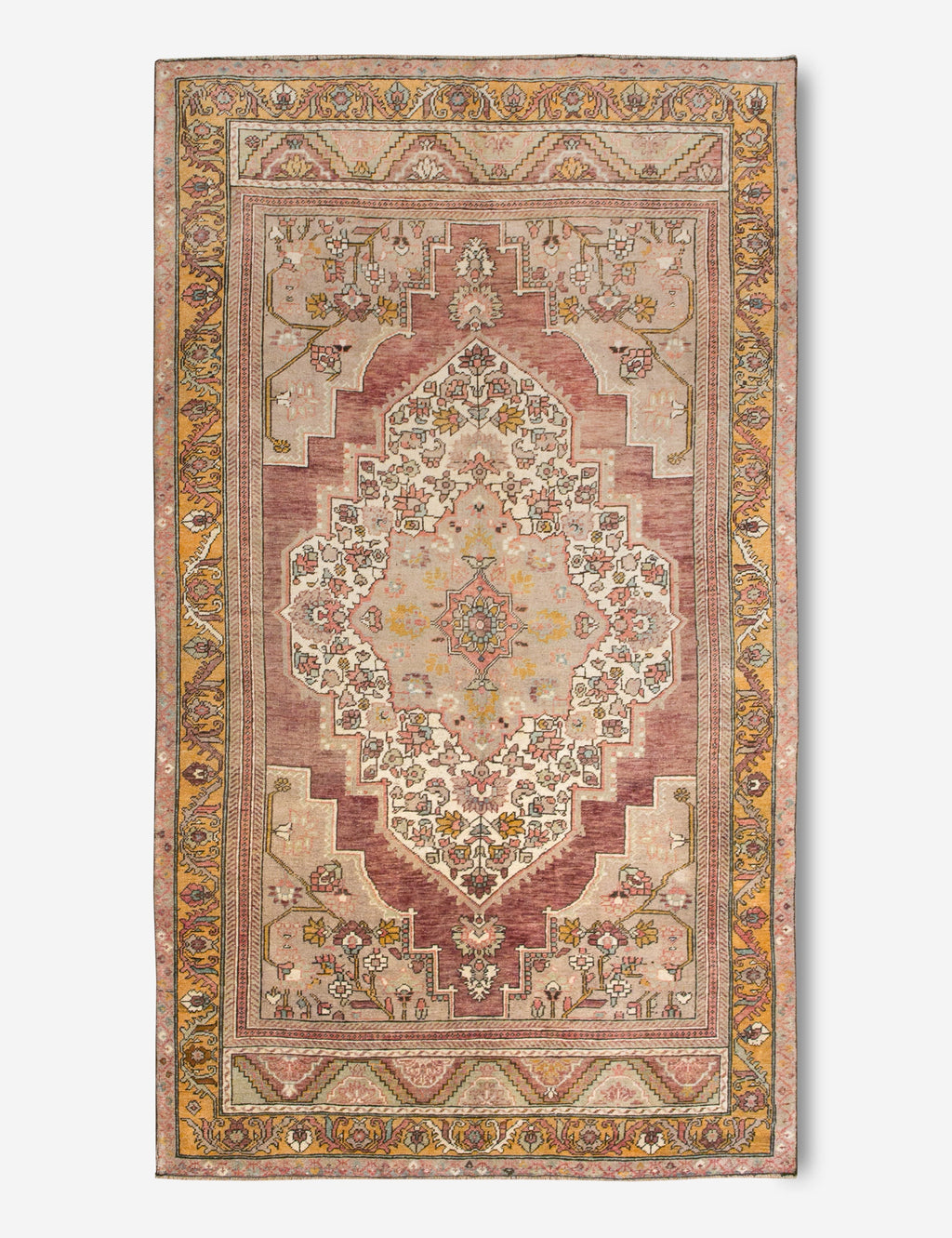 Lulu and Georgia - Vintage Turkish Hand - Knotted Wool Rug No. 406, 5'3" x 10'