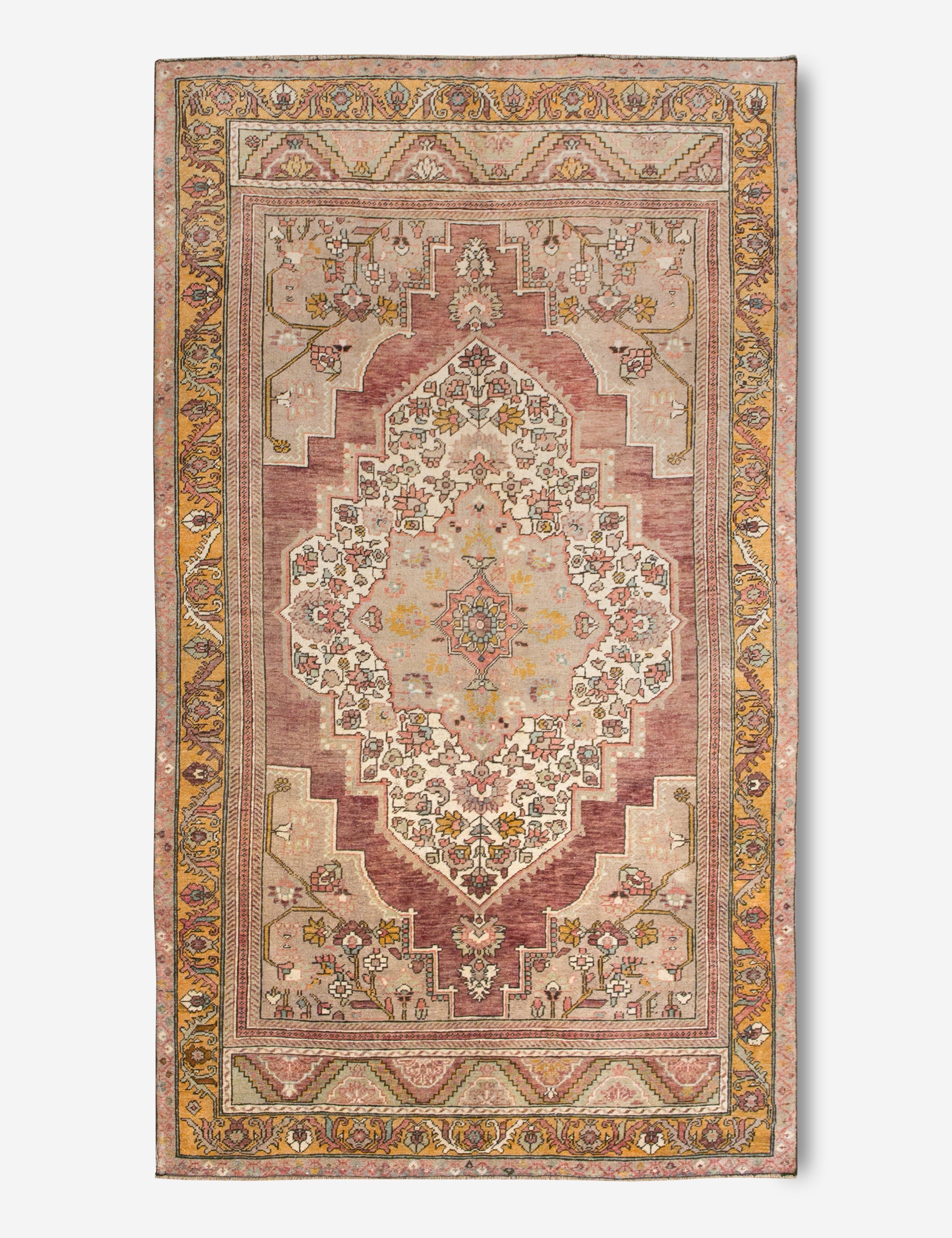 Lulu and Georgia - Vintage Turkish Hand - Knotted Wool Rug No. 406, 5'3" x 10'