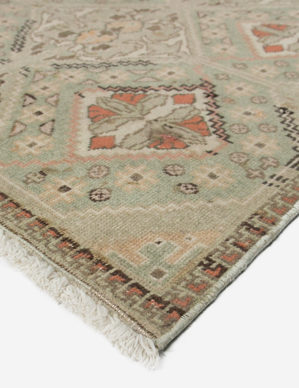 Lulu and Georgia - Vintage Turkish Hand - Knotted Wool Rug No. 408, 4' x 6'9"