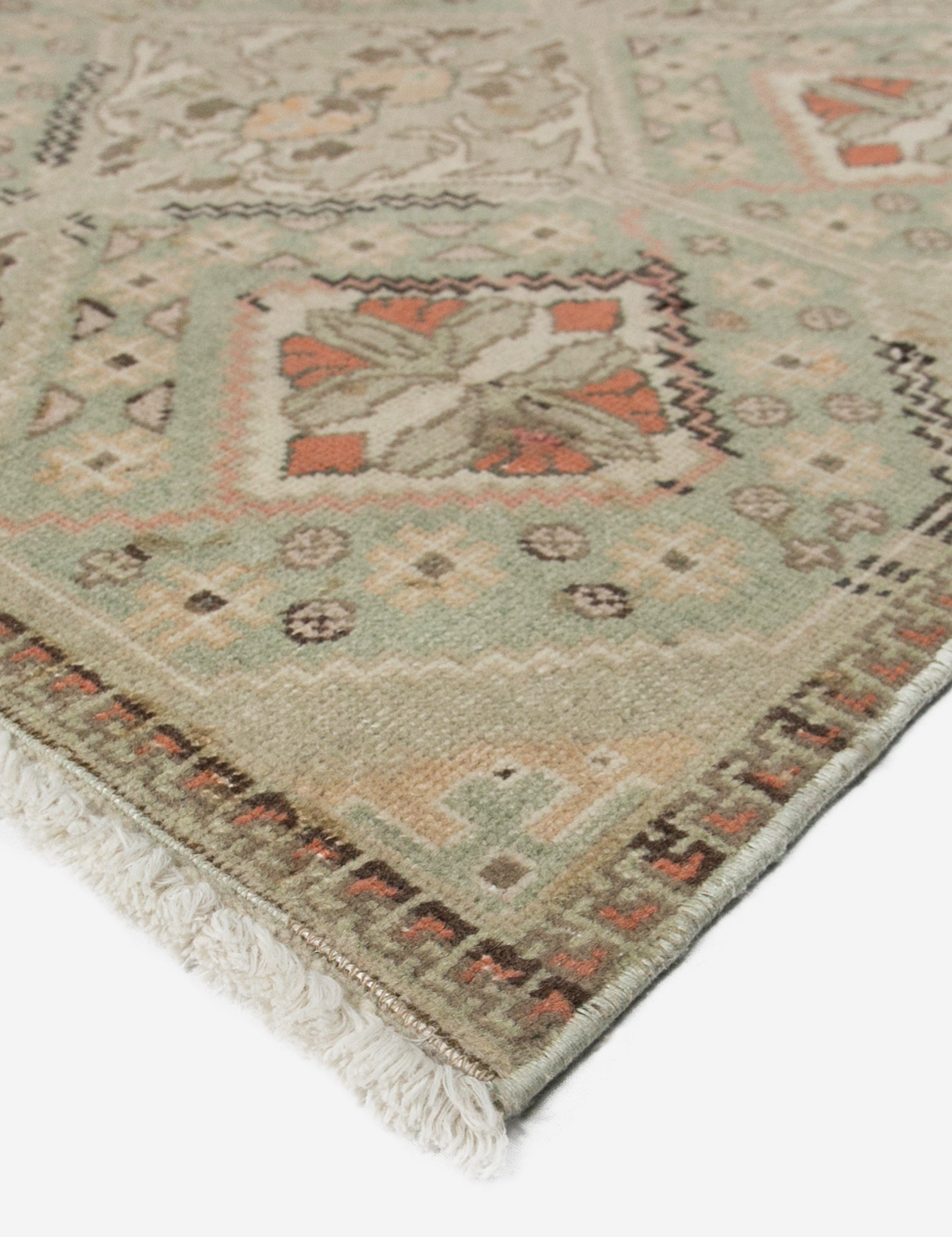 Lulu and Georgia - Vintage Turkish Hand - Knotted Wool Rug No. 408, 4' x 6'9"