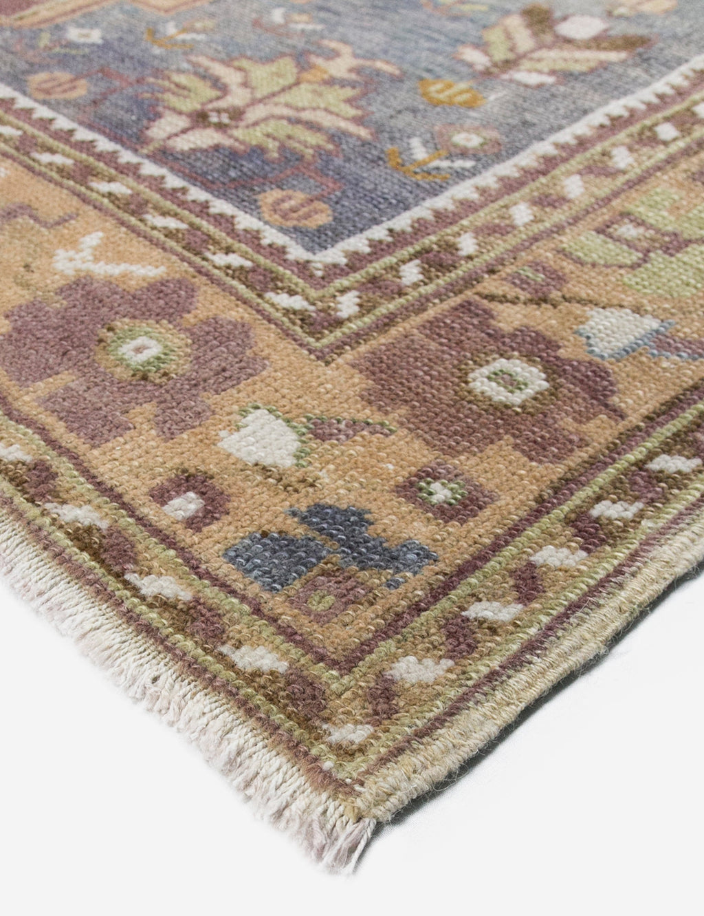 Lulu and Georgia - Vintage Turkish Hand - Knotted Wool Rug No. 409, 4' x 7'
