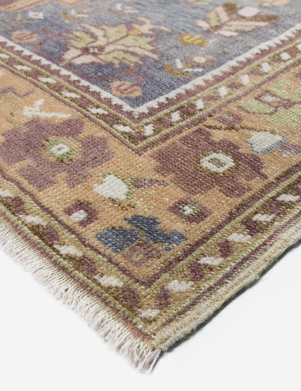 Lulu and Georgia - Vintage Turkish Hand - Knotted Wool Rug No. 409, 4' x 7'