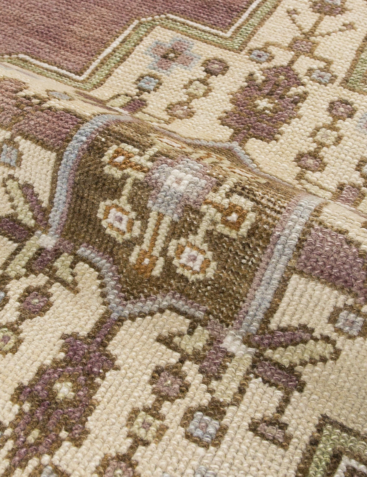 Lulu and Georgia - Vintage Turkish Hand - Knotted Wool Rug No. 409, 4' x 7'