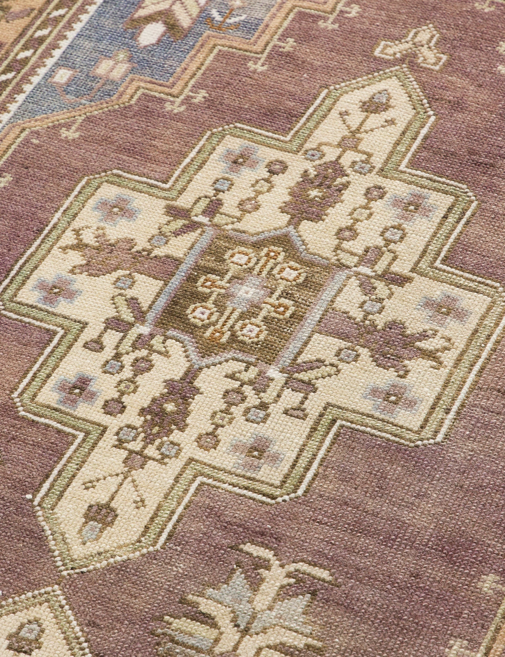 Lulu and Georgia - Vintage Turkish Hand - Knotted Wool Rug No. 409, 4' x 7'