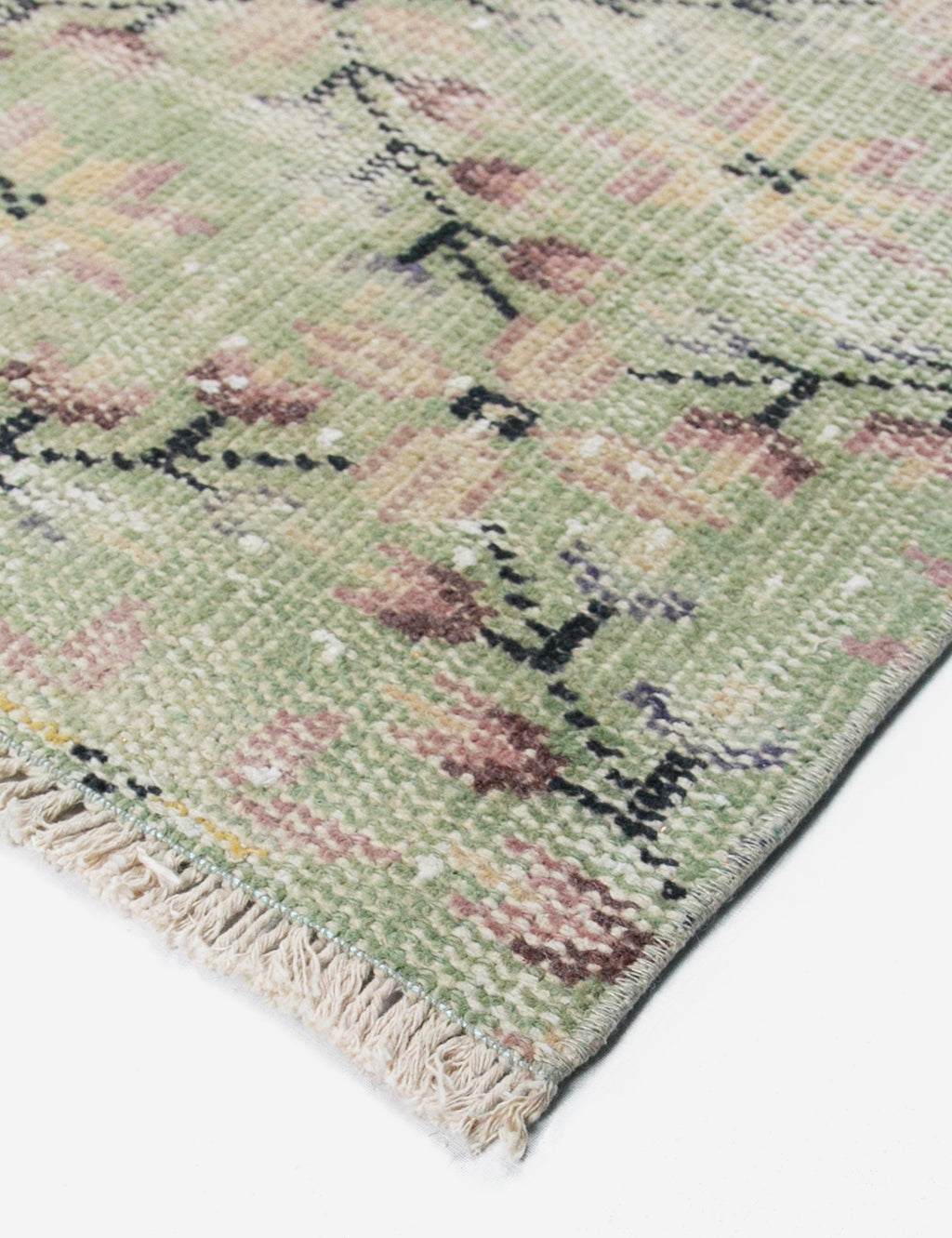 Lulu and Georgia - Vintage Turkish Hand - Knotted Wool Runner Rug No. 230, 2'4" x 7'1"