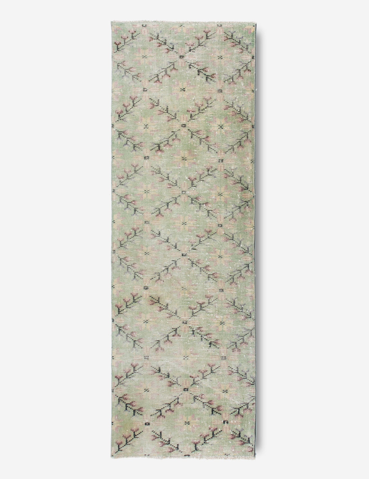 Lulu and Georgia - Vintage Turkish Hand - Knotted Wool Runner Rug No. 230, 2'4" x 7'1"