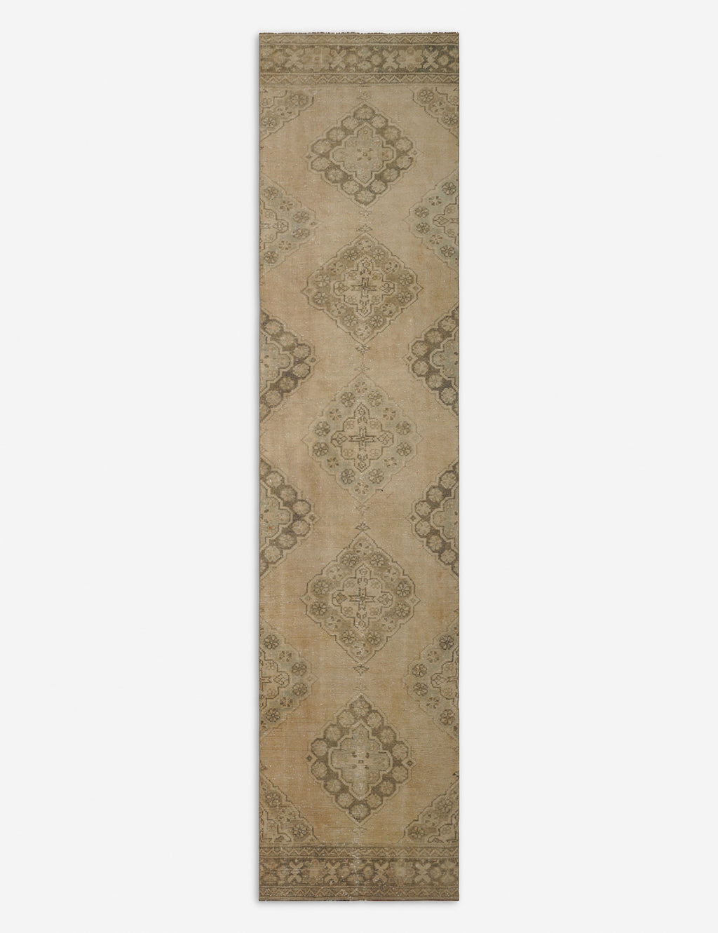 Lulu and Georgia - Vintage Turkish Hand - Knotted Wool Runner Rug No. 217, 2'5" x 8'10"