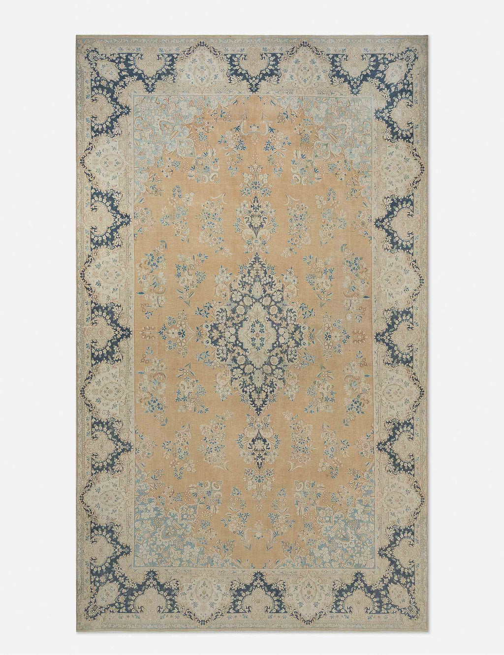 Lulu and Georgia - Vintage Turkish Hand - Knotted Wool Rug No. 397, 9'8" x 16'