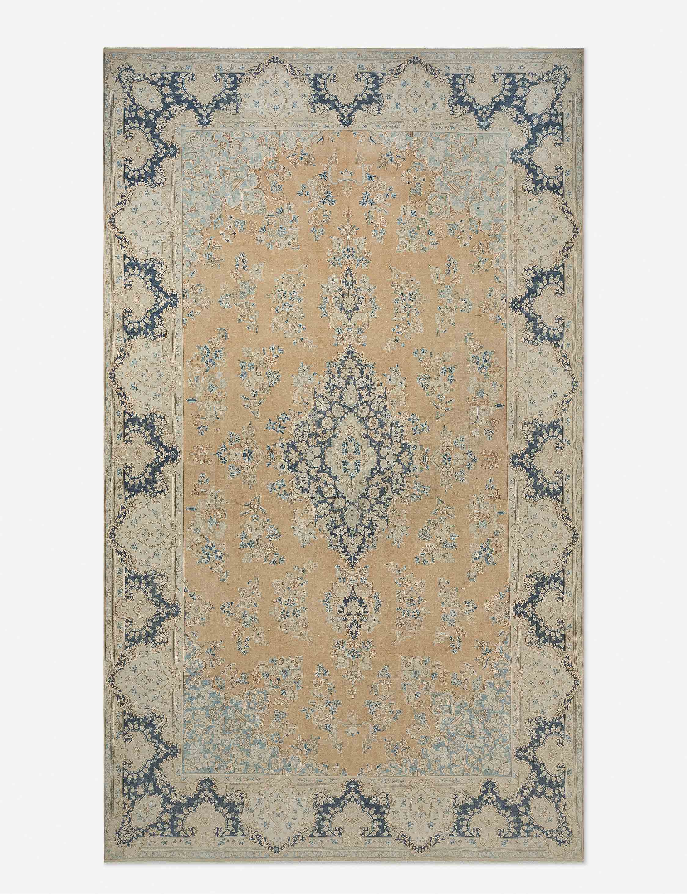 Lulu and Georgia - Vintage Turkish Hand - Knotted Wool Rug No. 397, 9'8" x 16'