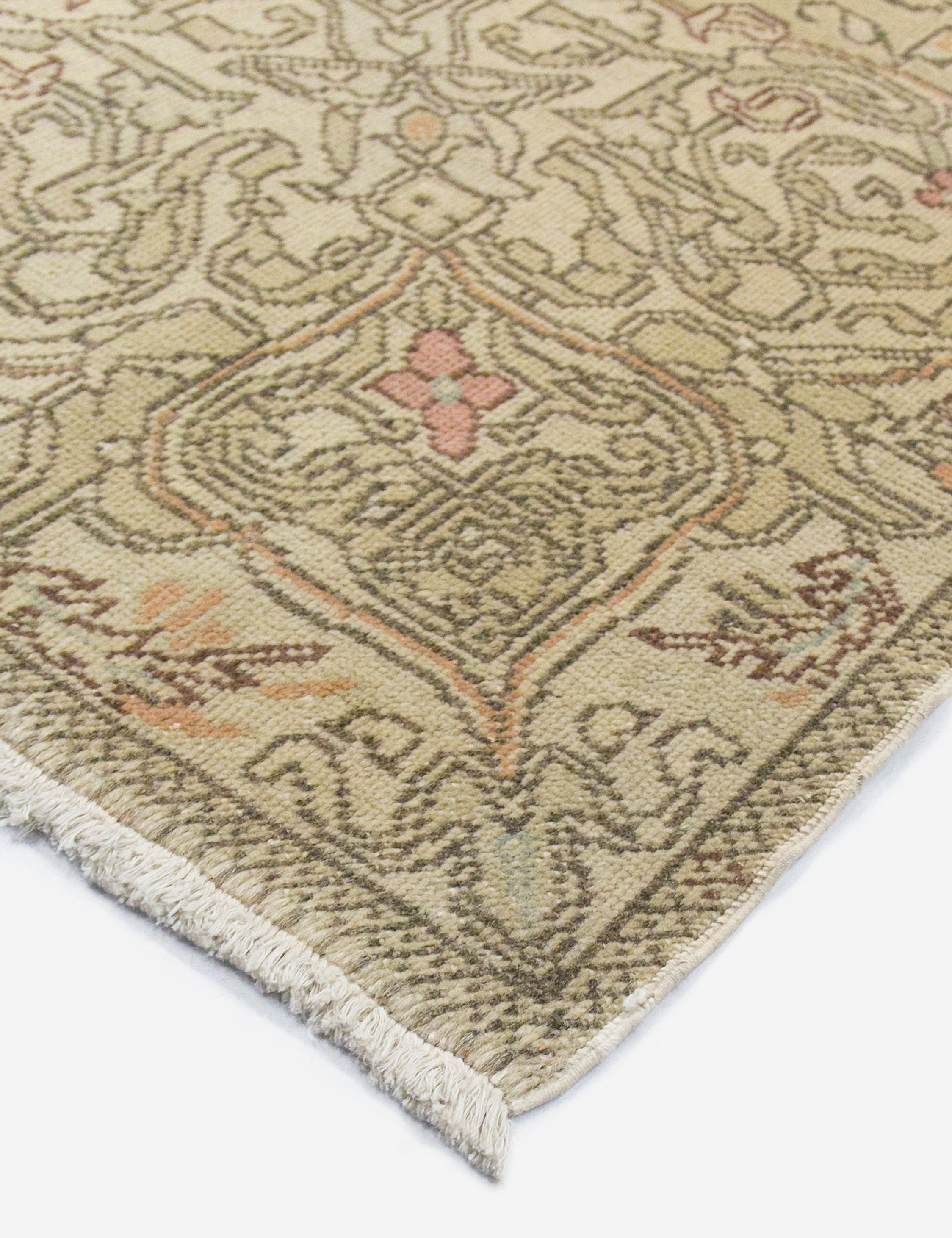 Lulu and Georgia - Vintage Turkish Hand - Knotted Wool Rug No. 440, 6'7" x 9'7"