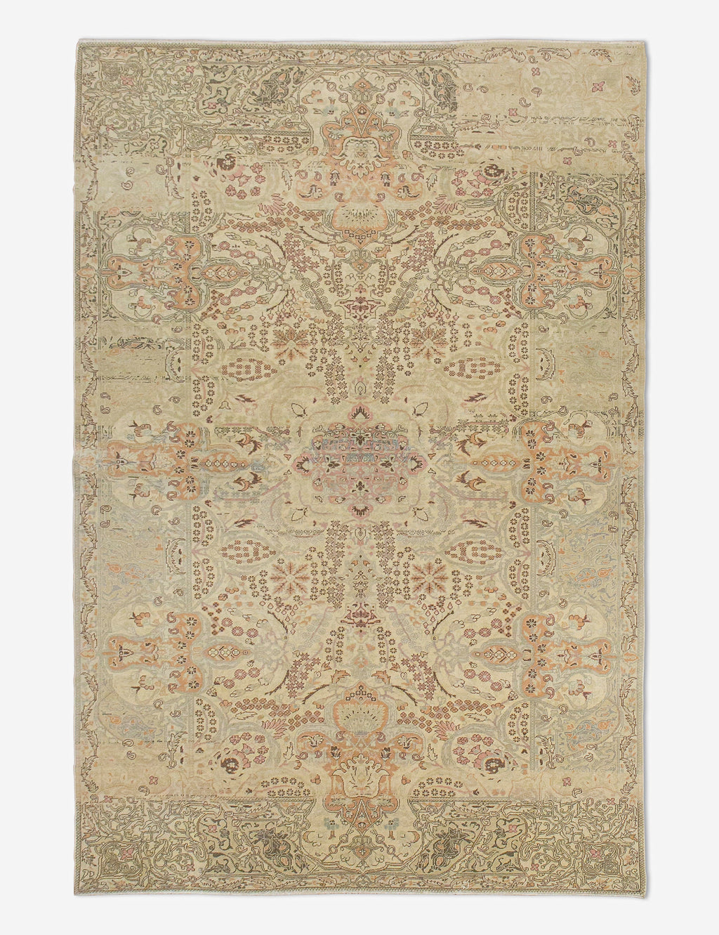 Lulu and Georgia - Vintage Turkish Hand - Knotted Wool Rug No. 440, 6'7" x 9'7"