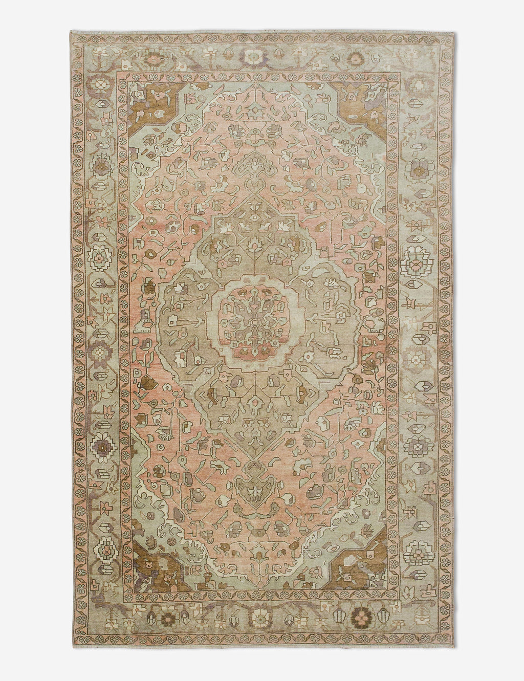 Lulu and Georgia - Vintage Turkish Hand - Knotted Wool Rug No. 441, 5'12" x 10'4"