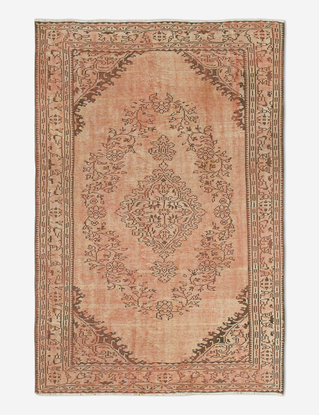 Lulu and Georgia - Vintage Turkish Hand - Knotted Wool Rug No. 442, 6' x 9'2"