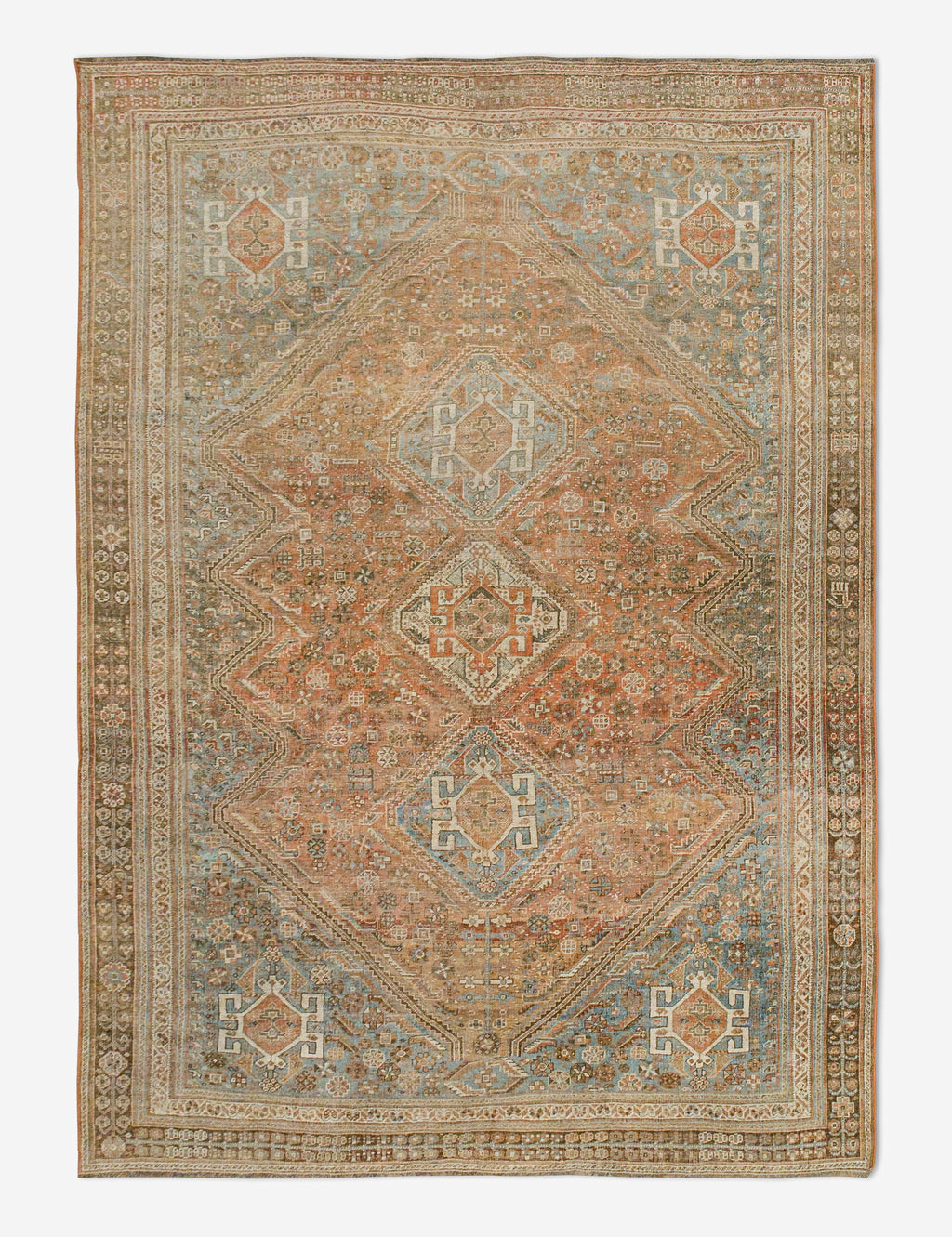 Lulu and Georgia - Vintage Turkish Hand - Knotted Wool Rug No. 443, 6'4" x 9'6"