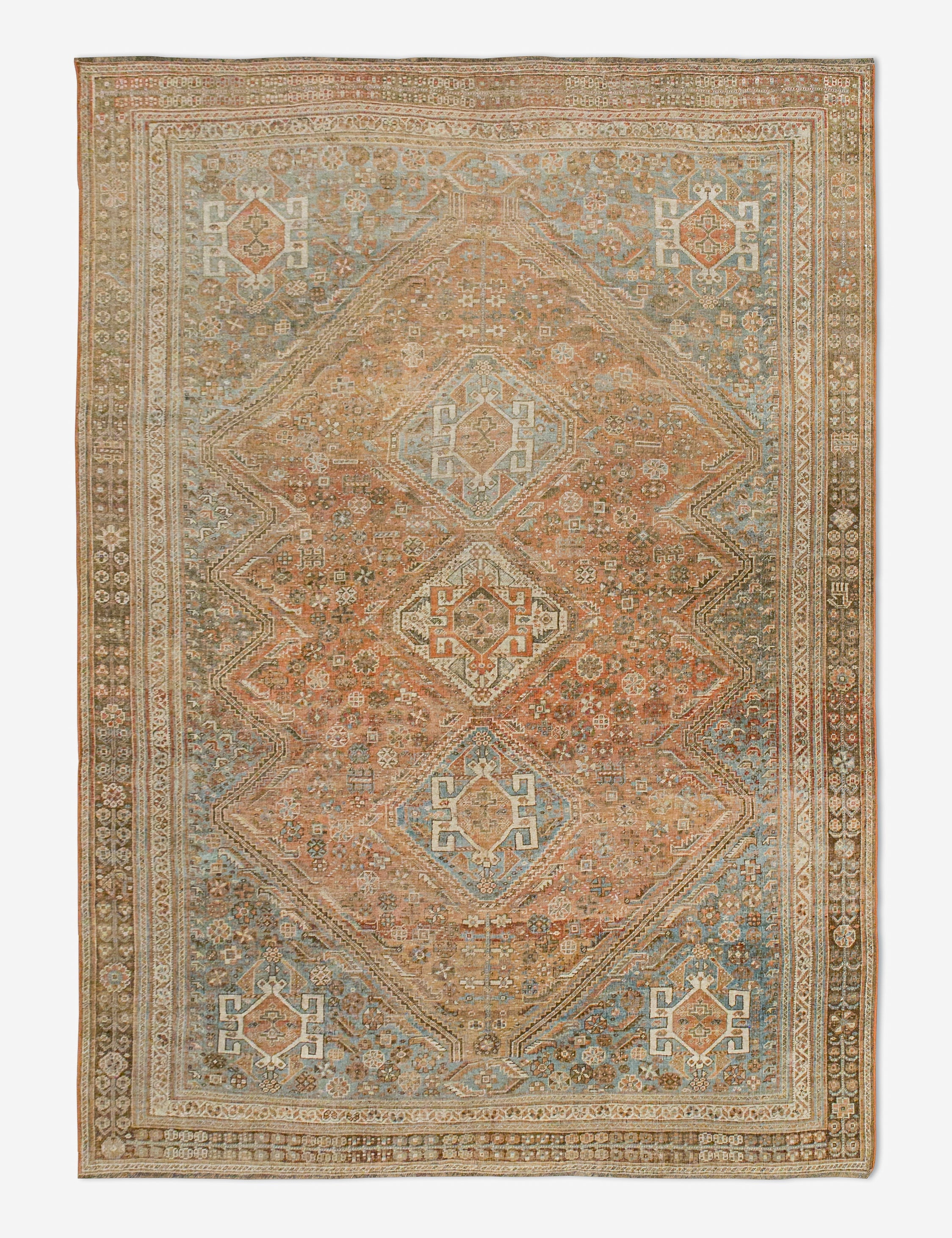 Lulu and Georgia - Vintage Turkish Hand - Knotted Wool Rug No. 443, 6'4" x 9'6"