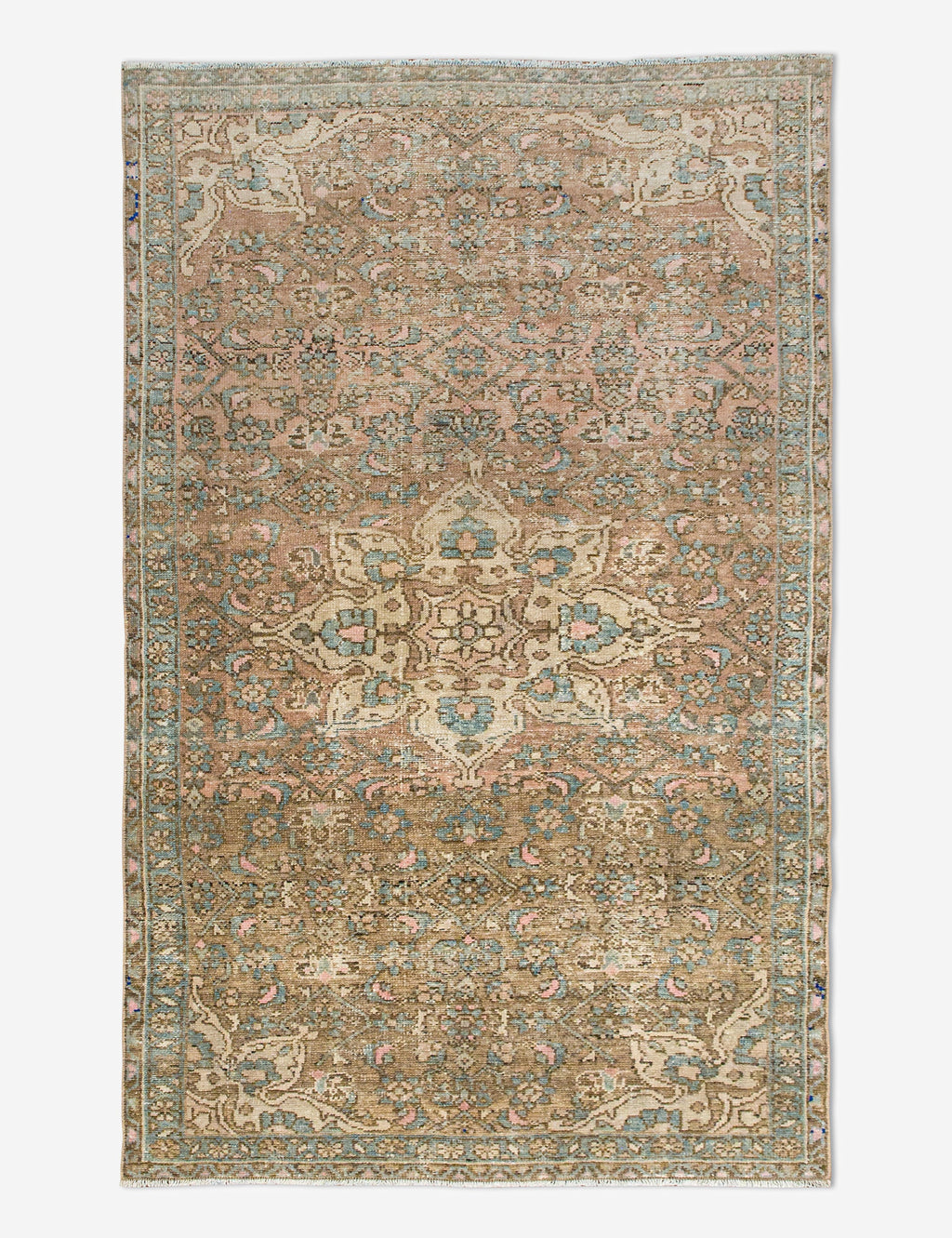 Lulu and Georgia - Vintage Turkish Hand - Knotted Wool Rug No. 445, 3'8" x 6'4"