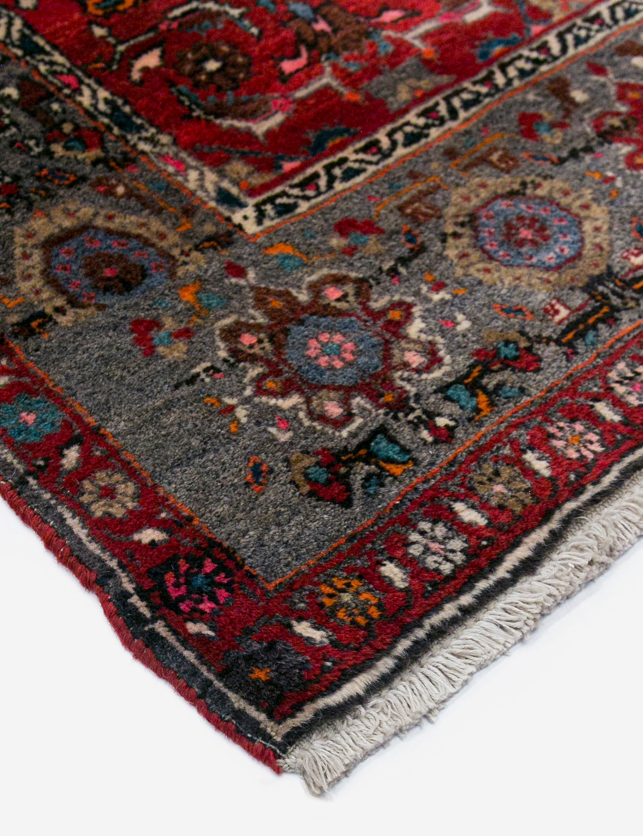 Lulu and Georgia - Vintage Turkish Hand - Knotted Wool Rug No. 446, 4'2" x 6'7"