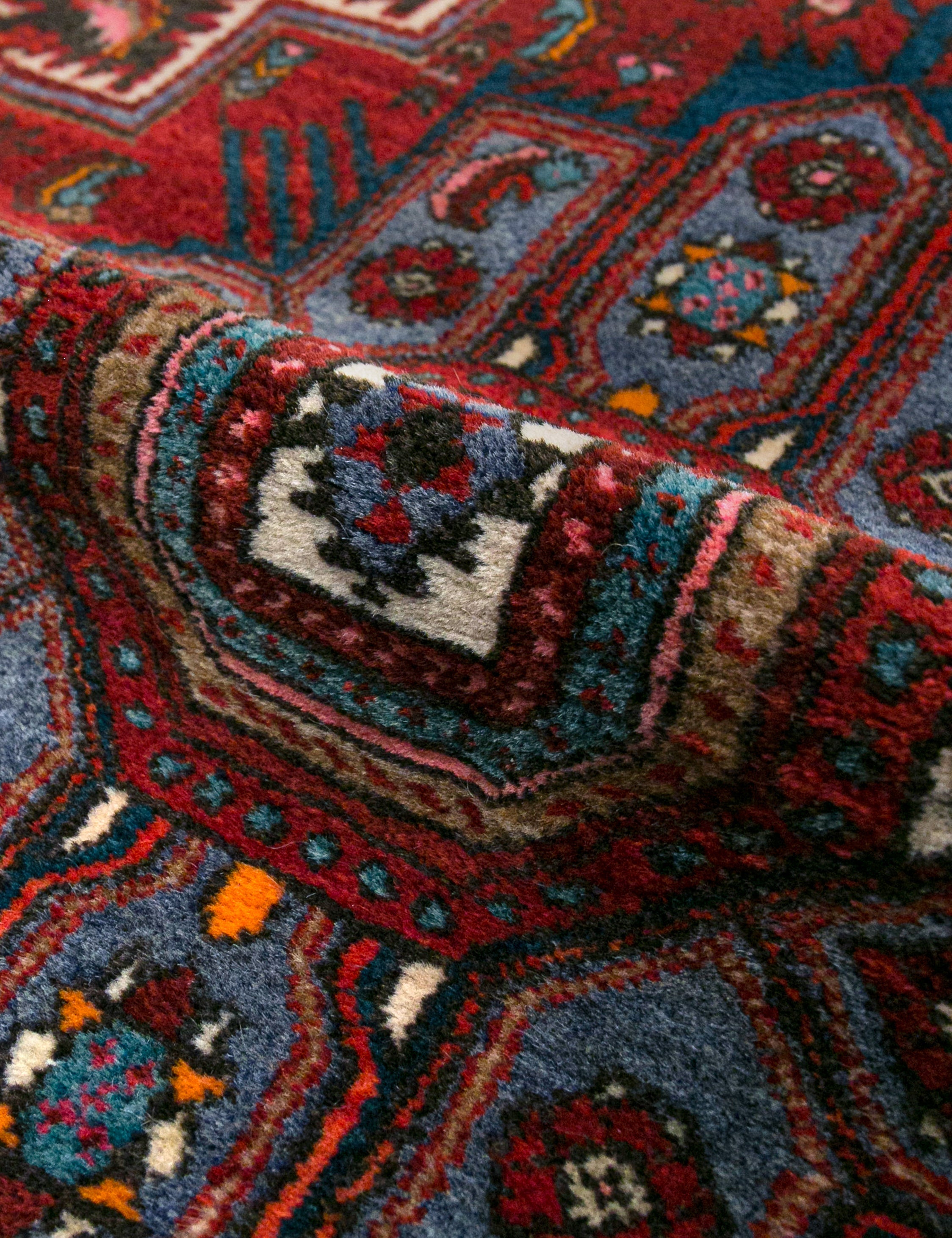 Lulu and Georgia - Vintage Turkish Hand - Knotted Wool Rug No. 446, 4'2" x 6'7"