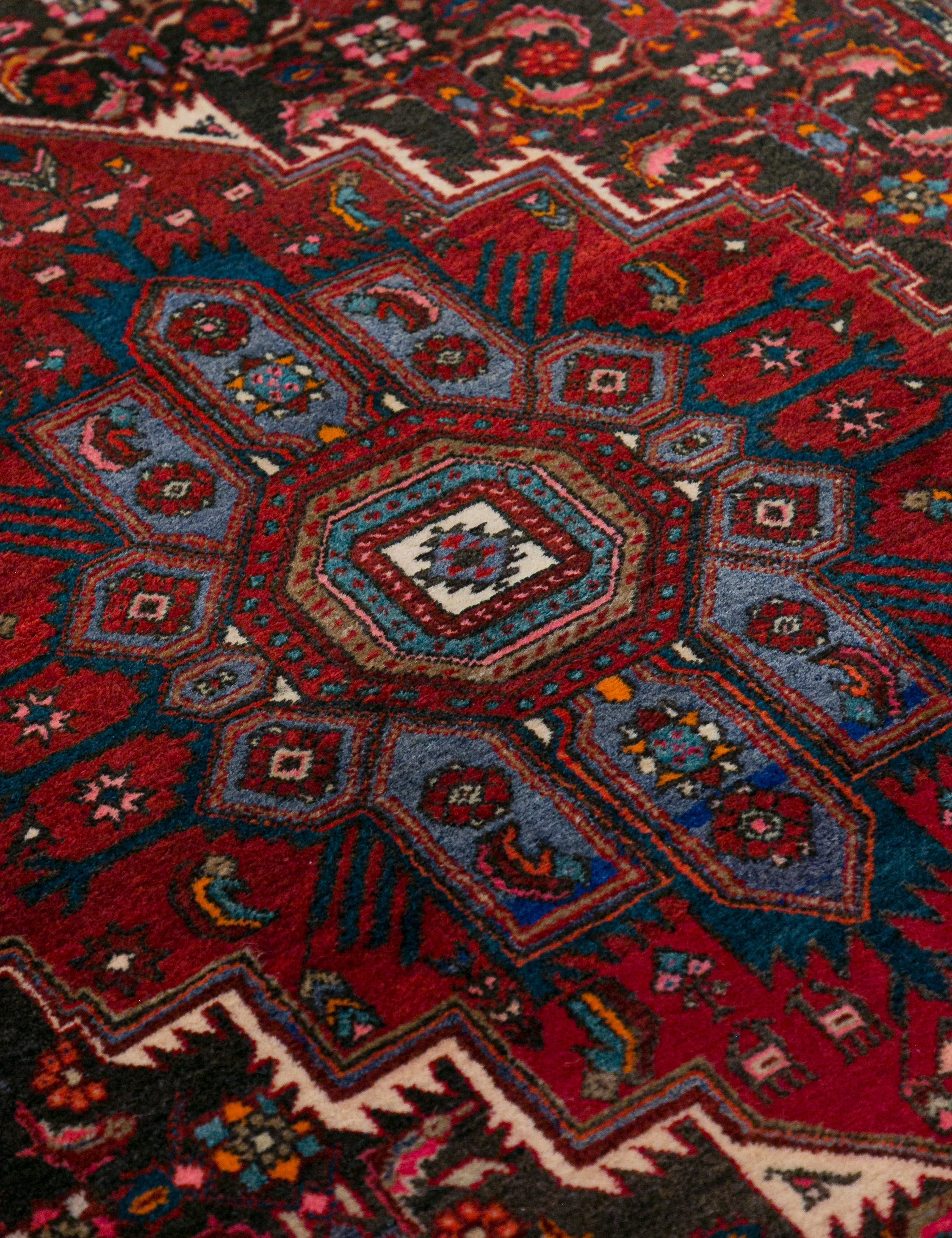 Lulu and Georgia - Vintage Turkish Hand - Knotted Wool Rug No. 446, 4'2" x 6'7"
