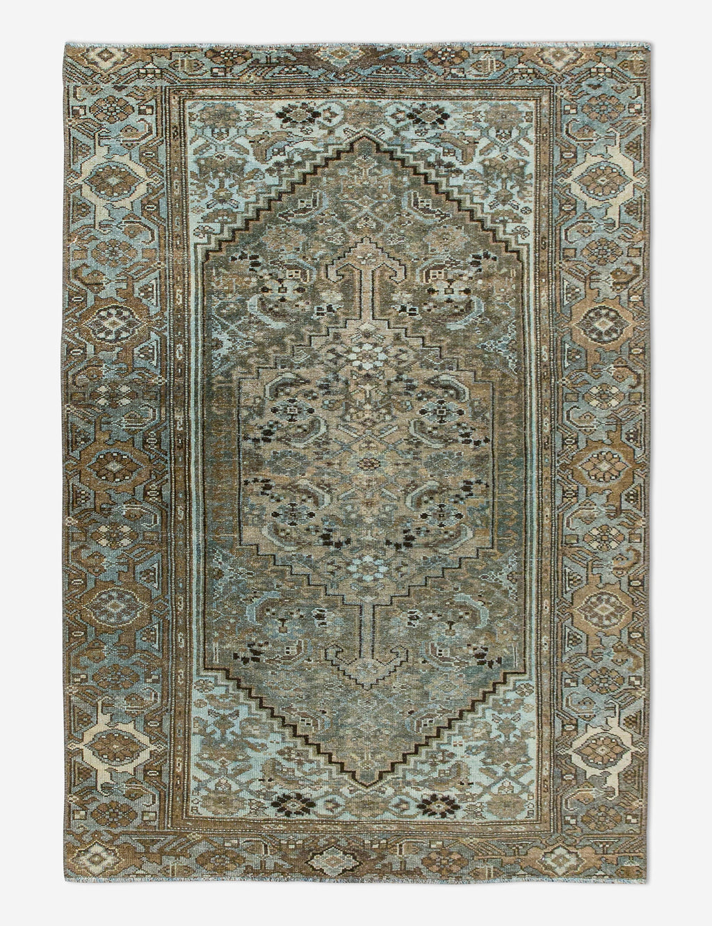 Lulu and Georgia - Vintage Turkish Hand - Knotted Wool Rug No. 447, 3'11" x 6'3"