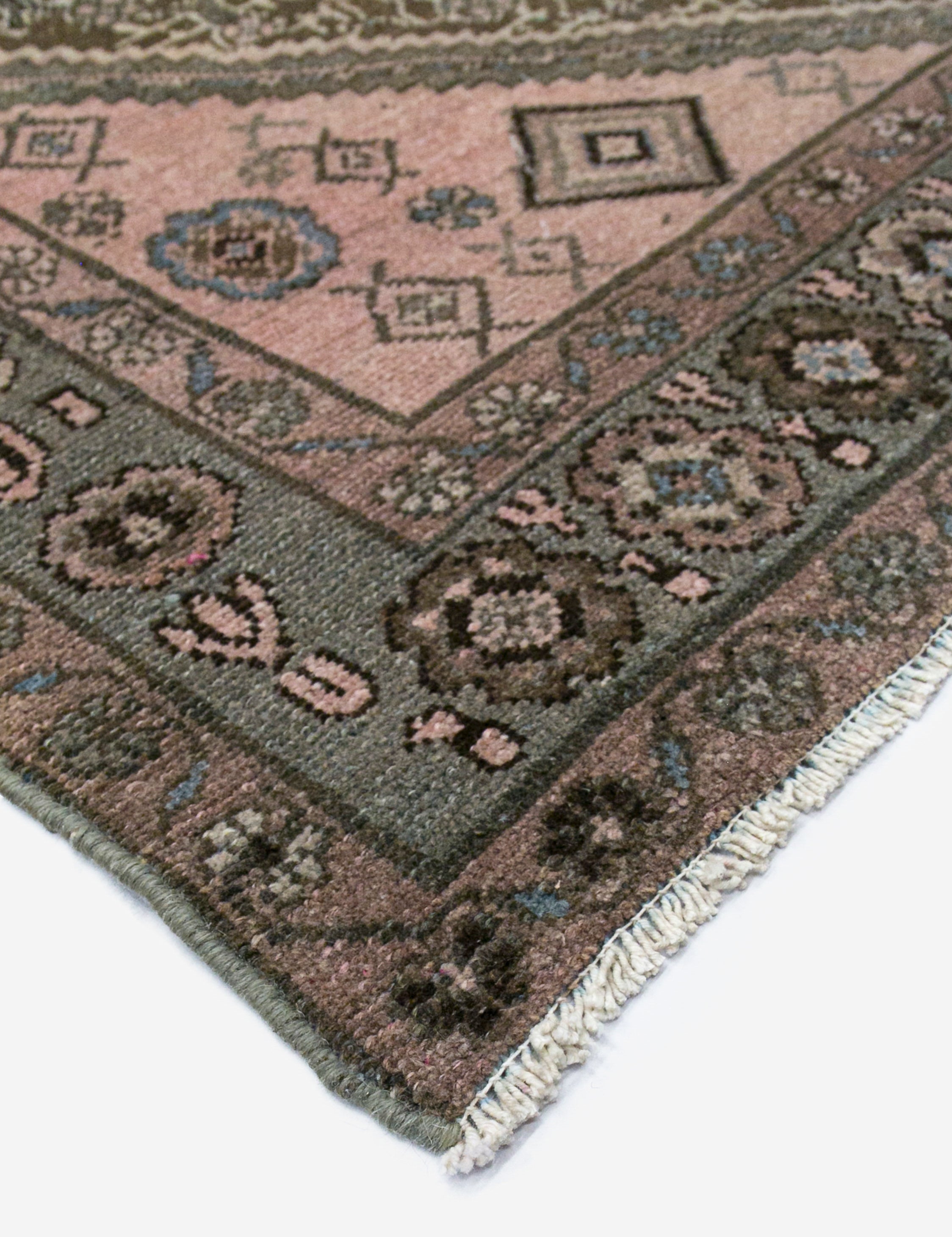 Lulu and Georgia - Vintage Turkish Hand - Knotted Wool Rug No. 450, 4'1" x 6'5"